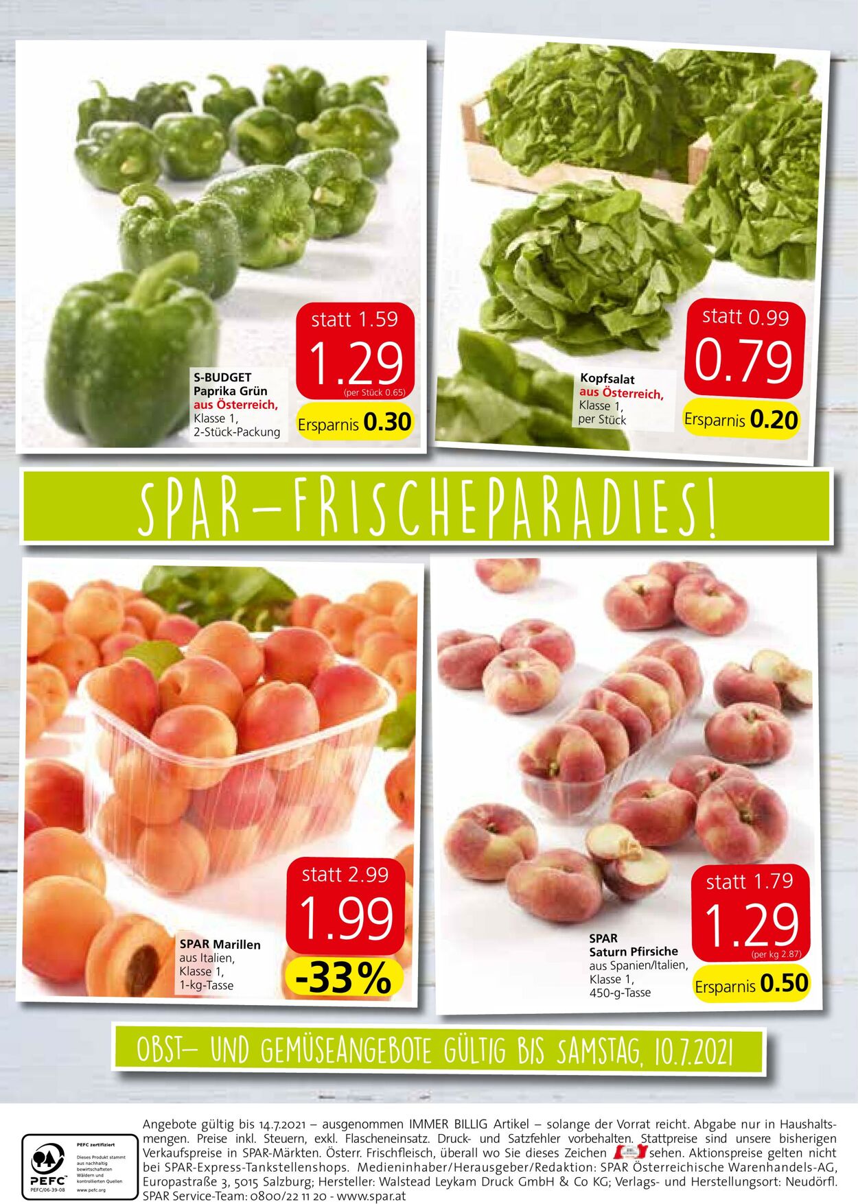 Prospekt Spar 08.07.2021 - 14.07.2021