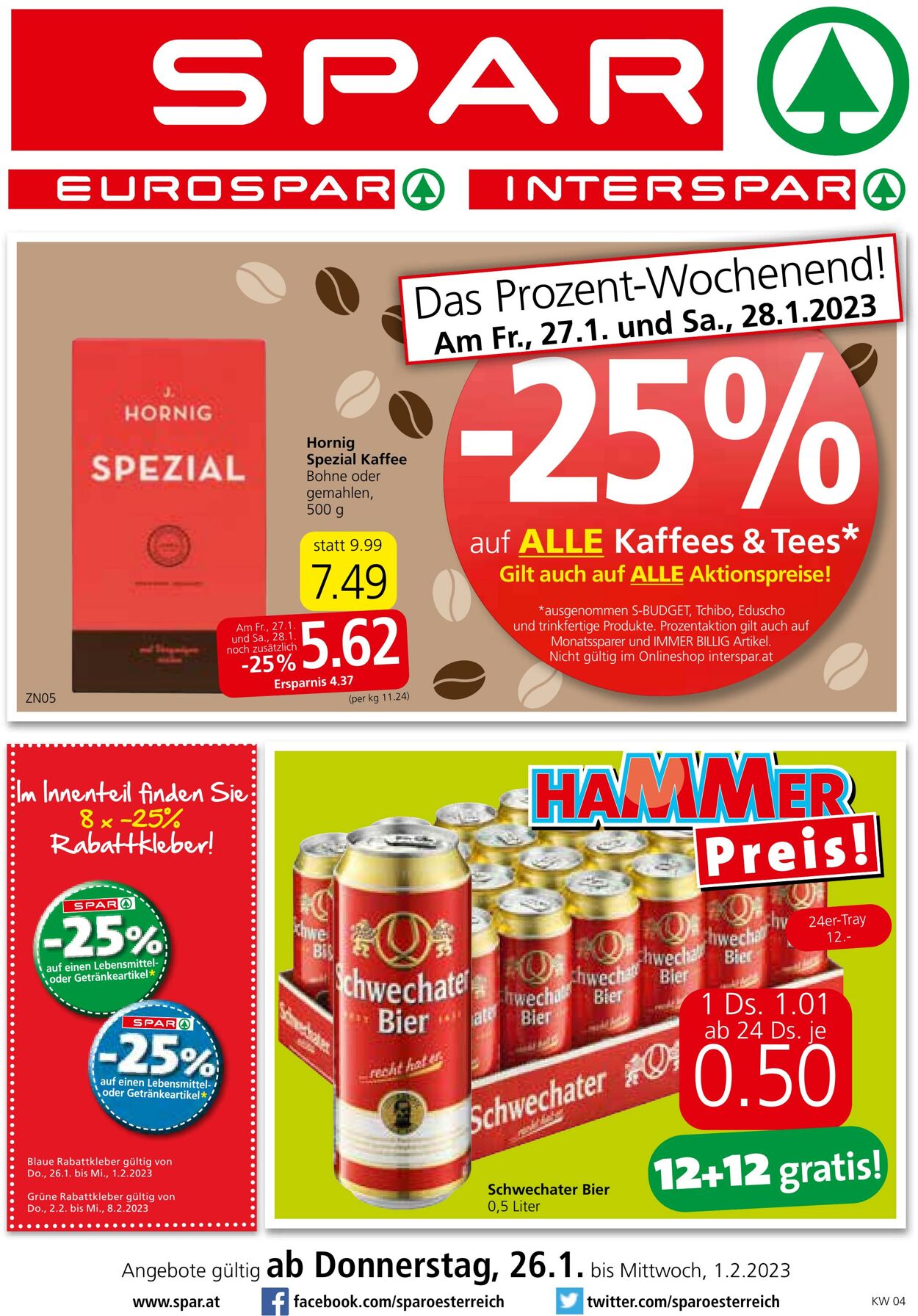 Prospekt Spar 26.01.2023 - 01.02.2023