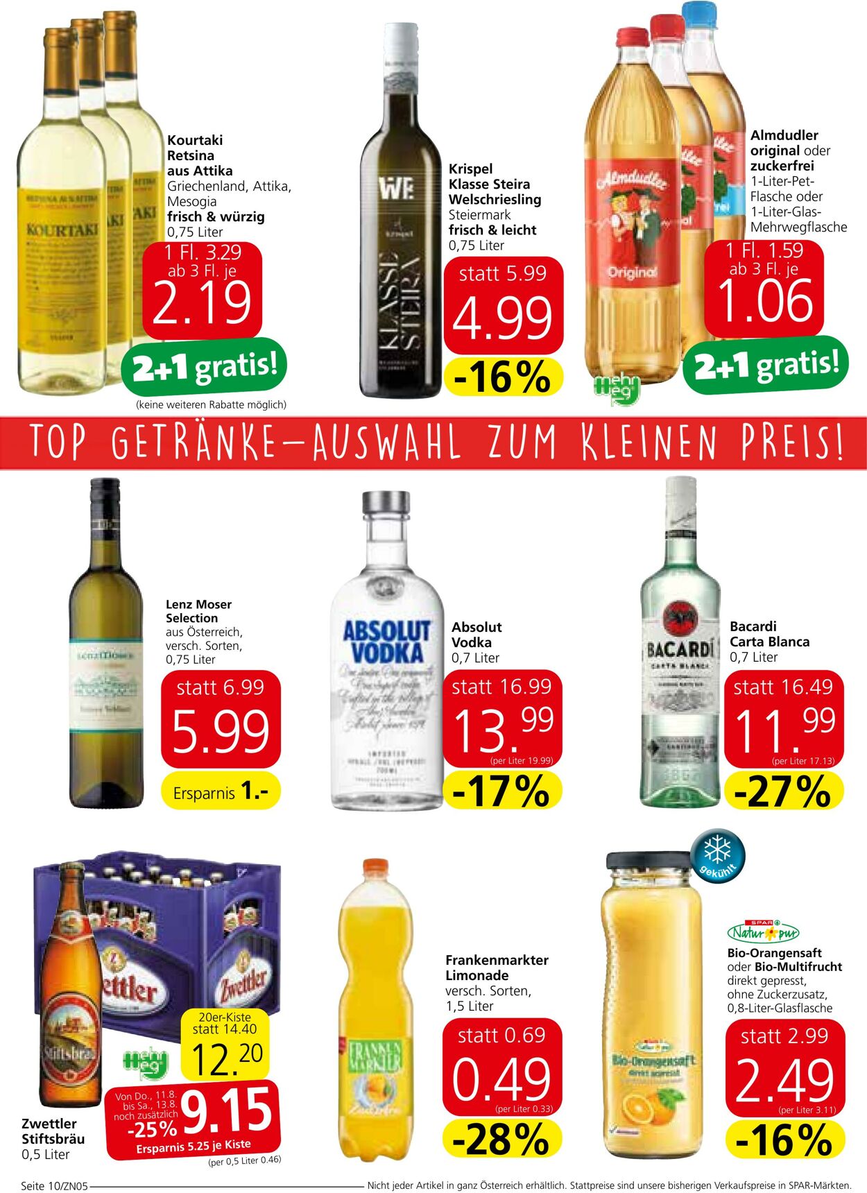 Prospekt Spar 11.08.2022 - 24.08.2022