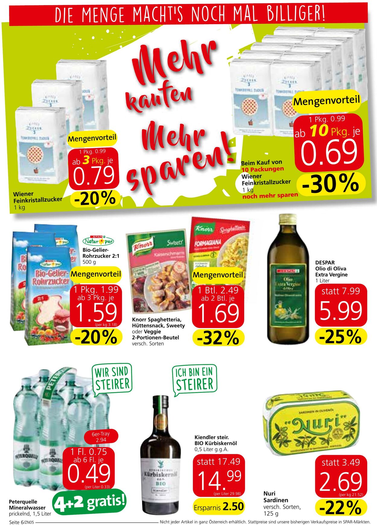 Prospekt Spar 25.08.2022 - 07.09.2022