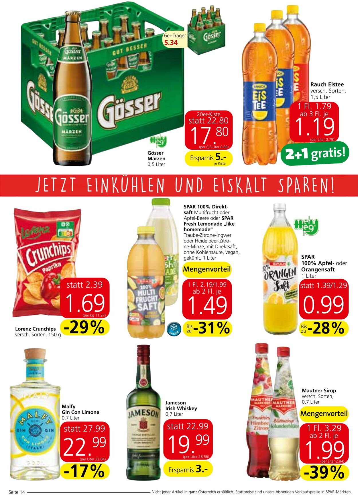 Prospekt Spar 08.09.2022 - 21.09.2022