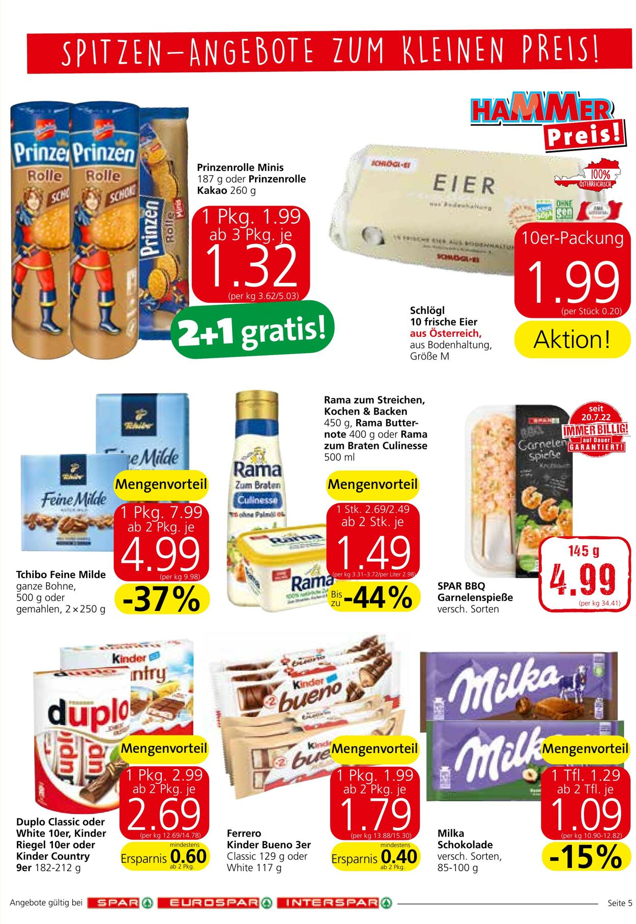 Prospekt Spar 15.09.2022 - 21.09.2022