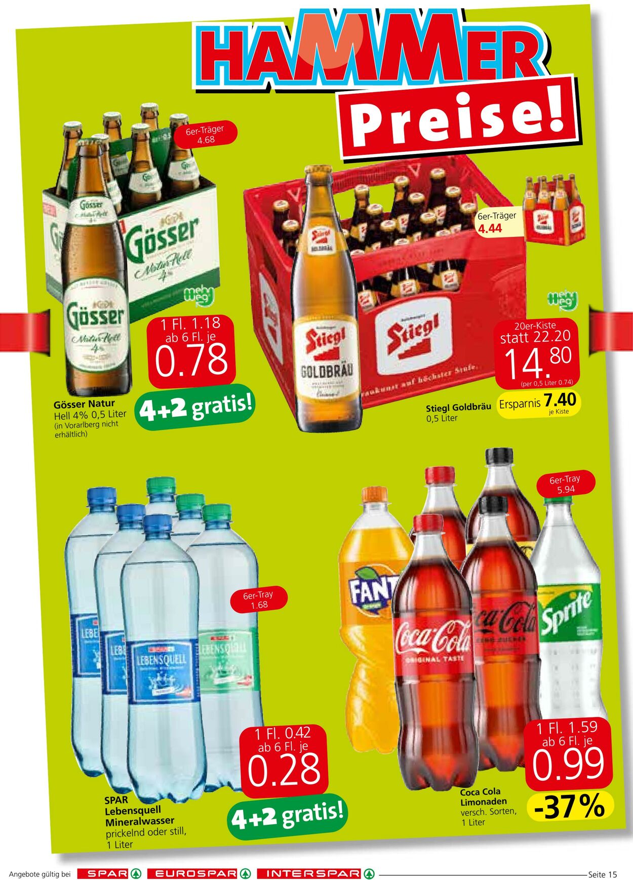 Prospekt Spar 22.09.2022 - 05.10.2022