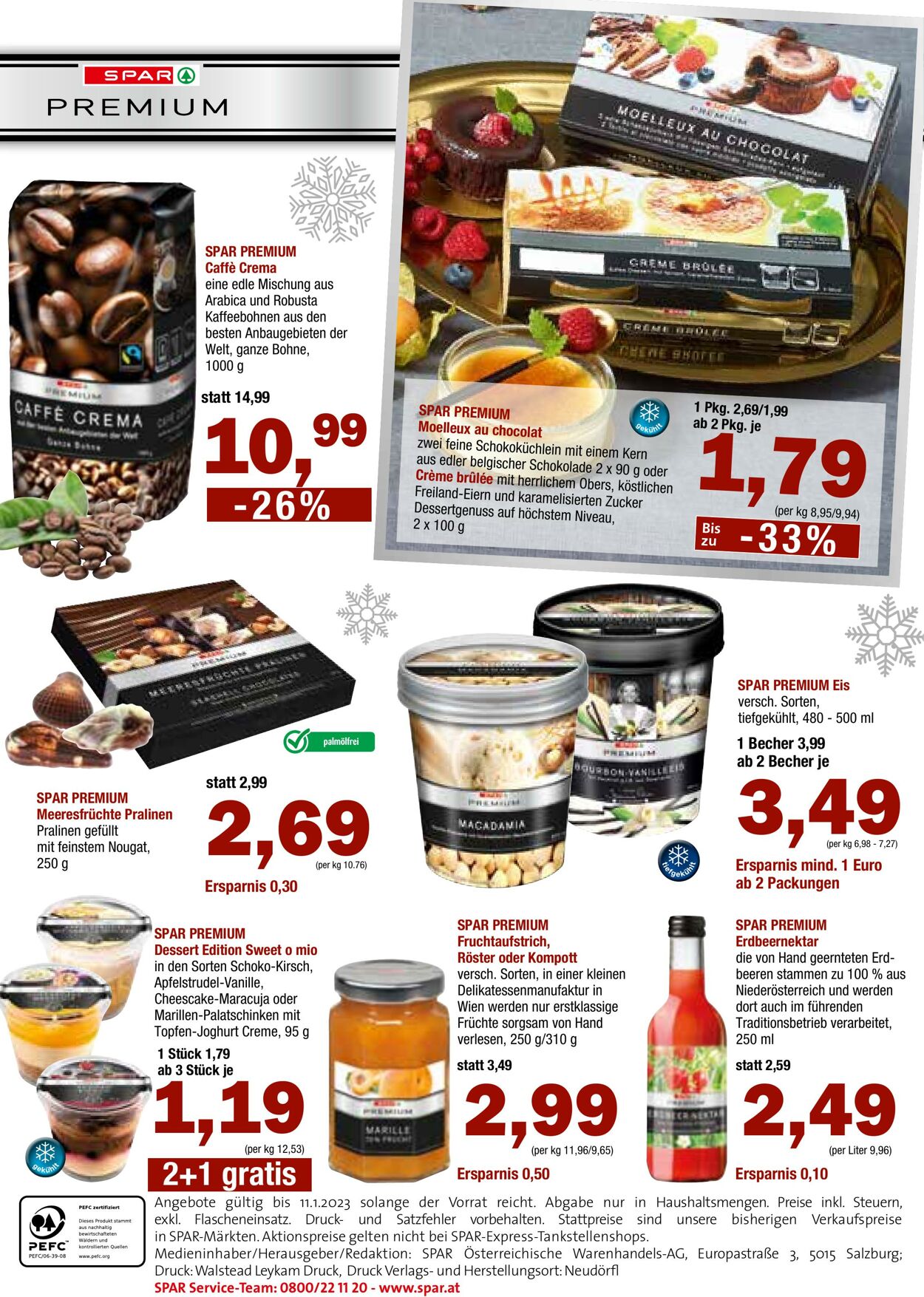 Prospekt Spar 21.12.2022 - 11.01.2023