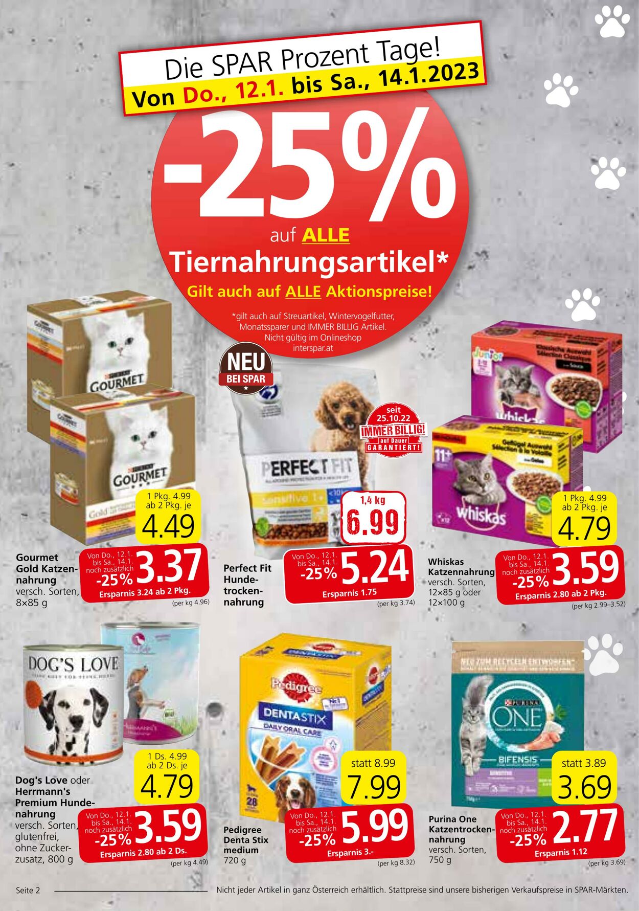 Prospekt Spar 12.01.2023 - 18.01.2023