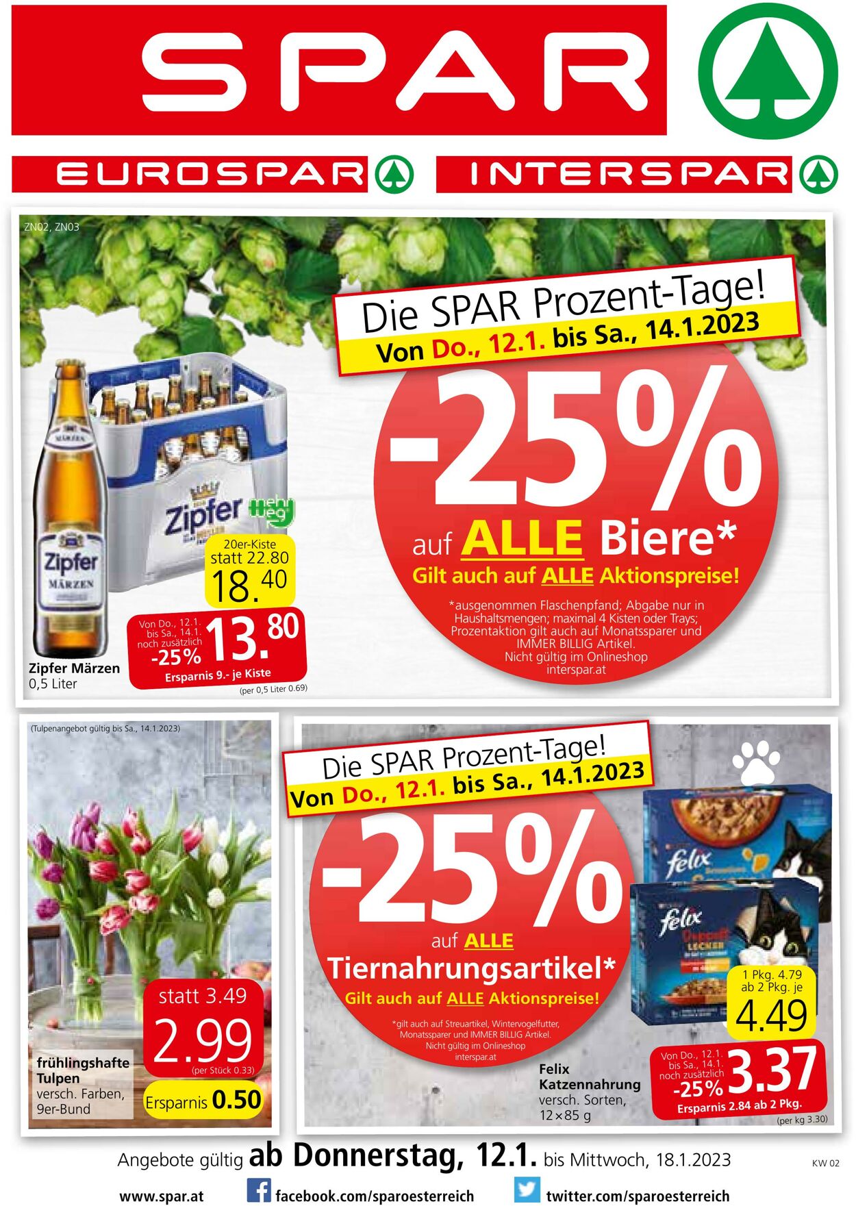 Prospekt Spar 12.01.2023 - 18.01.2023