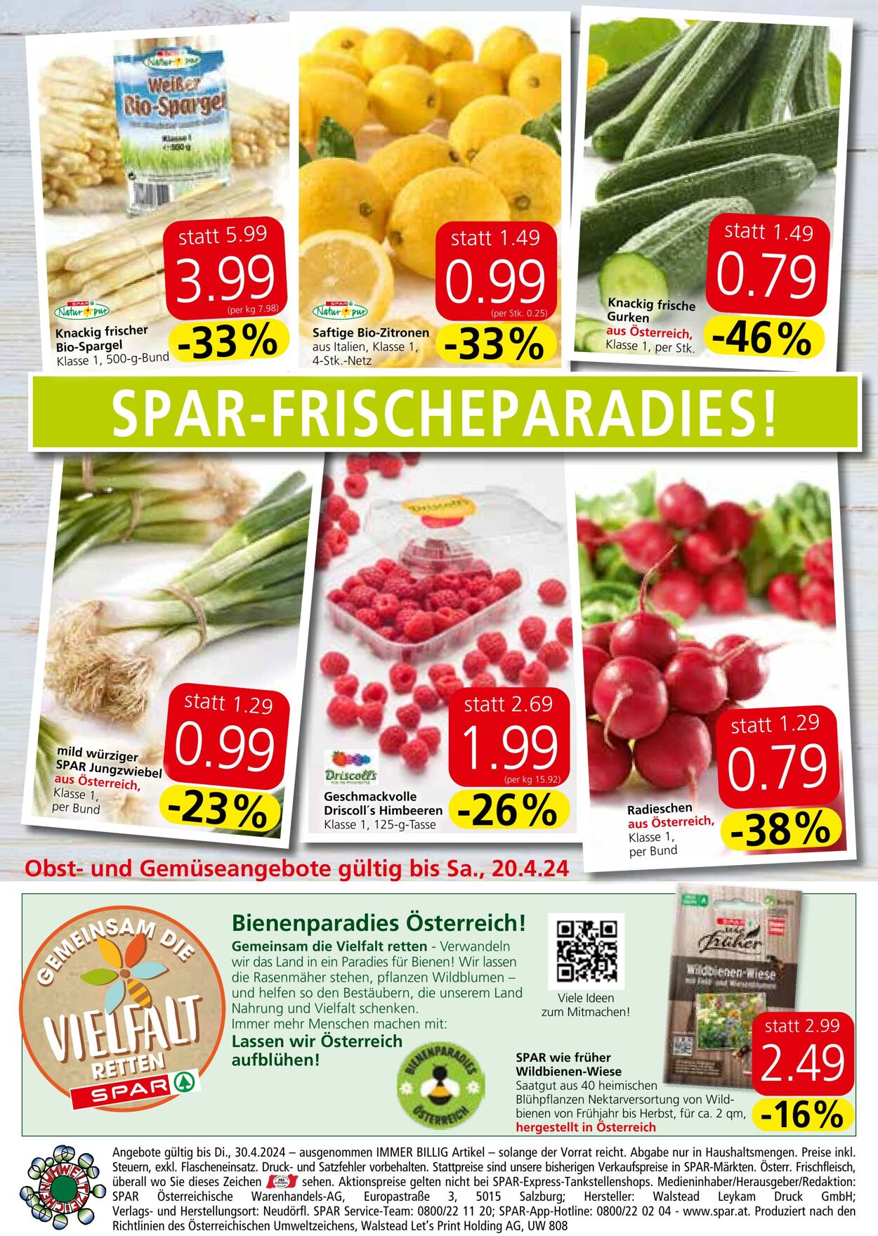 Prospekt Spar 18.04.2024 - 30.04.2024