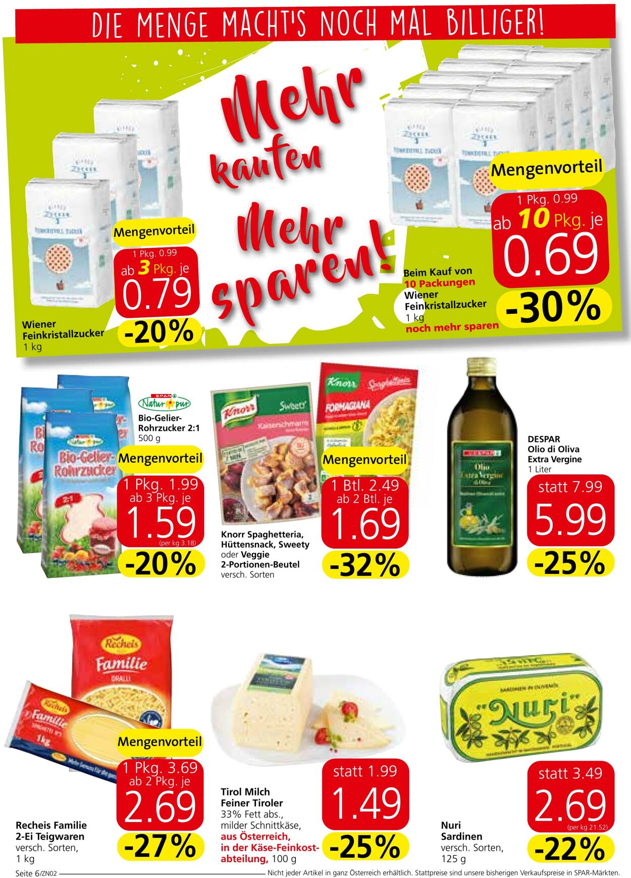 Prospekt Spar 25.08.2022 - 07.09.2022