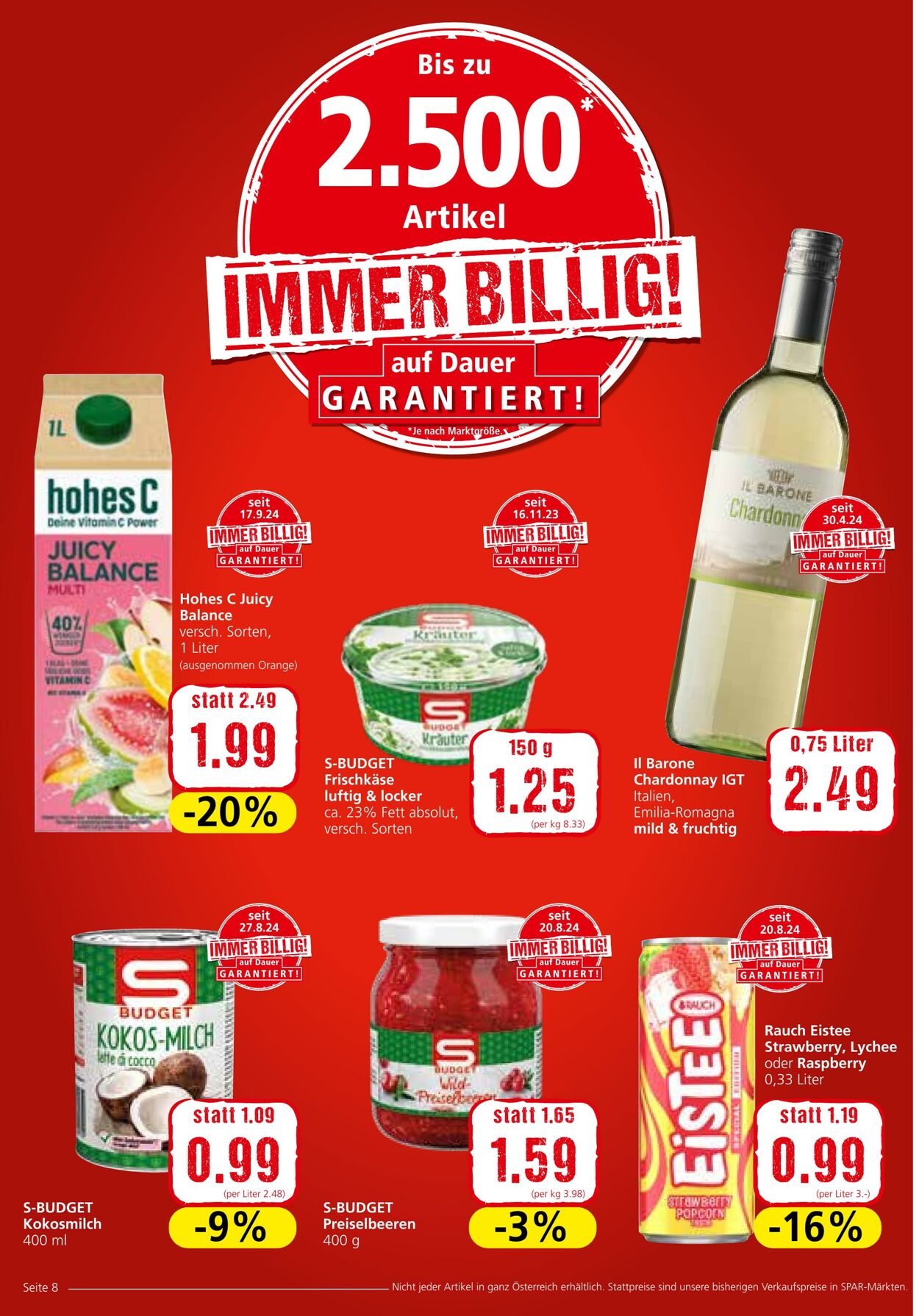 Prospekt Spar 26.09.2024 - 02.10.2024