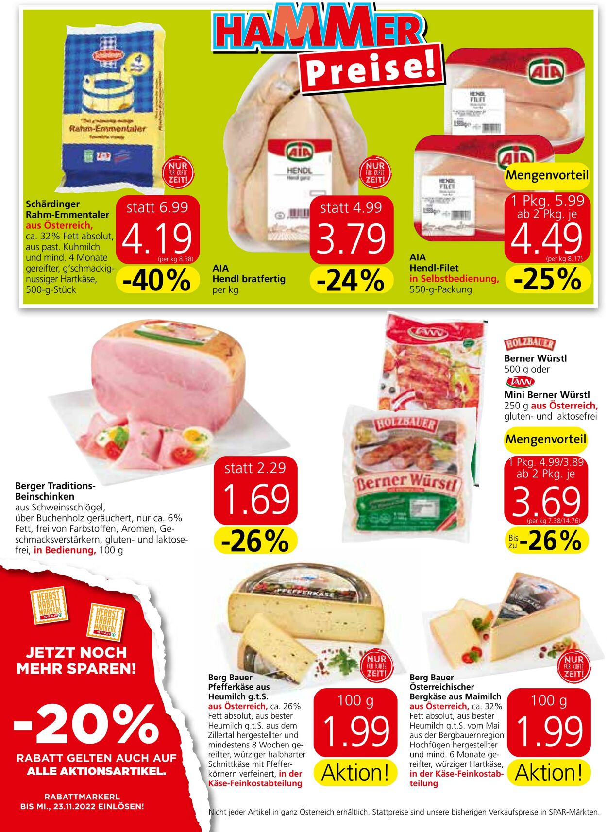 Prospekt Spar 10.11.2022 - 16.11.2022