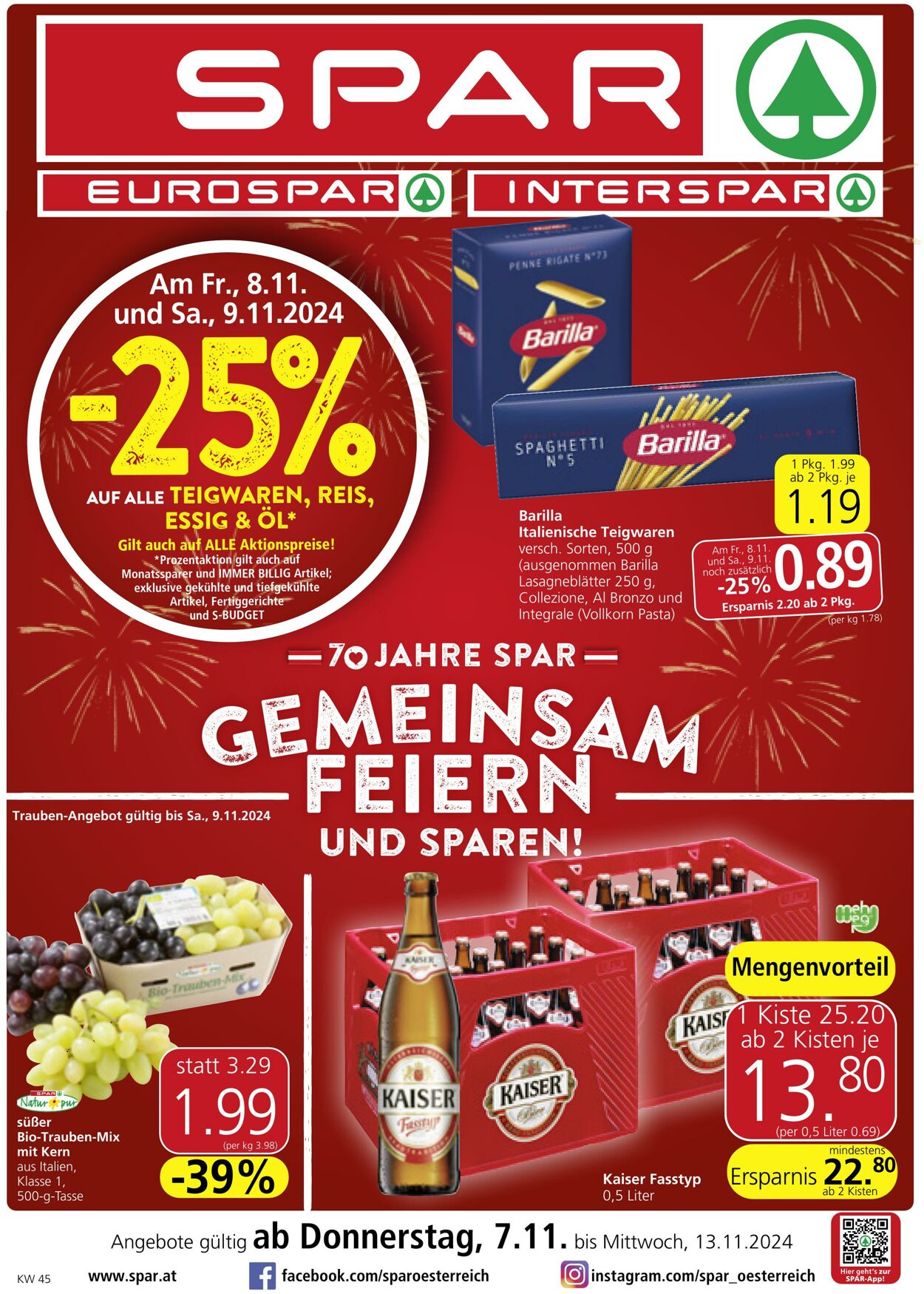 Prospekt Spar 07.11.2024 - 13.11.2024