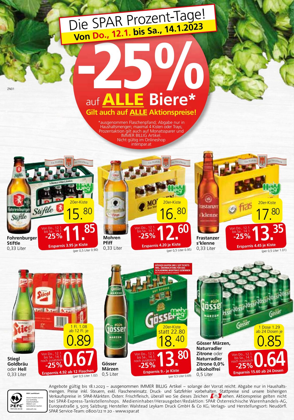 Prospekt Spar 12.01.2023 - 18.01.2023