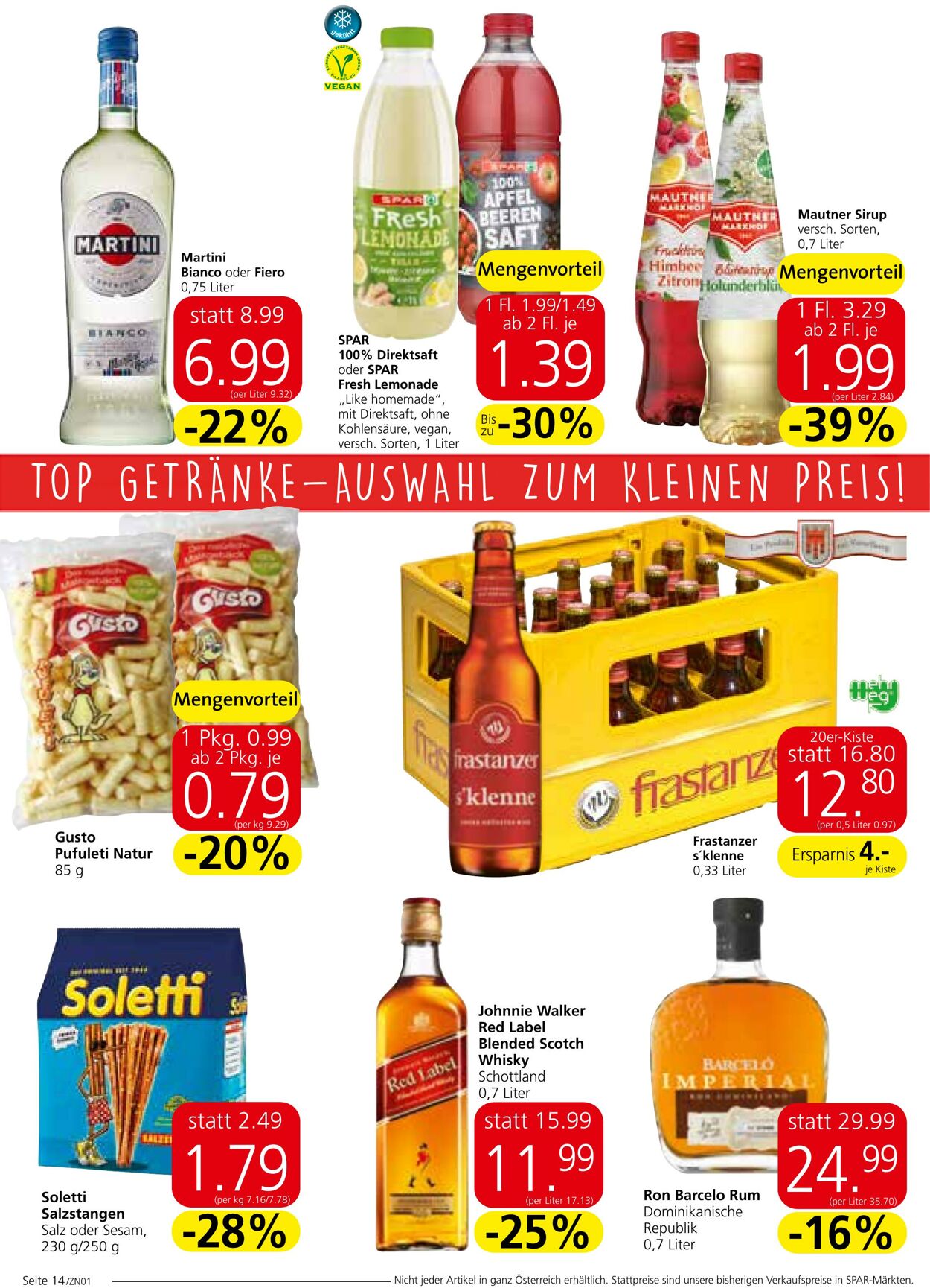 Prospekt Spar 14.07.2022 - 27.07.2022