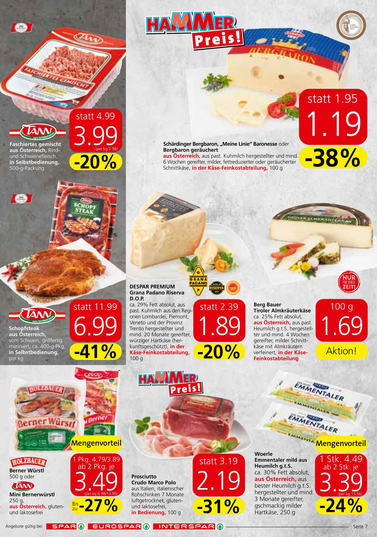 Prospekt Spar 28.07.2022 - 10.08.2022