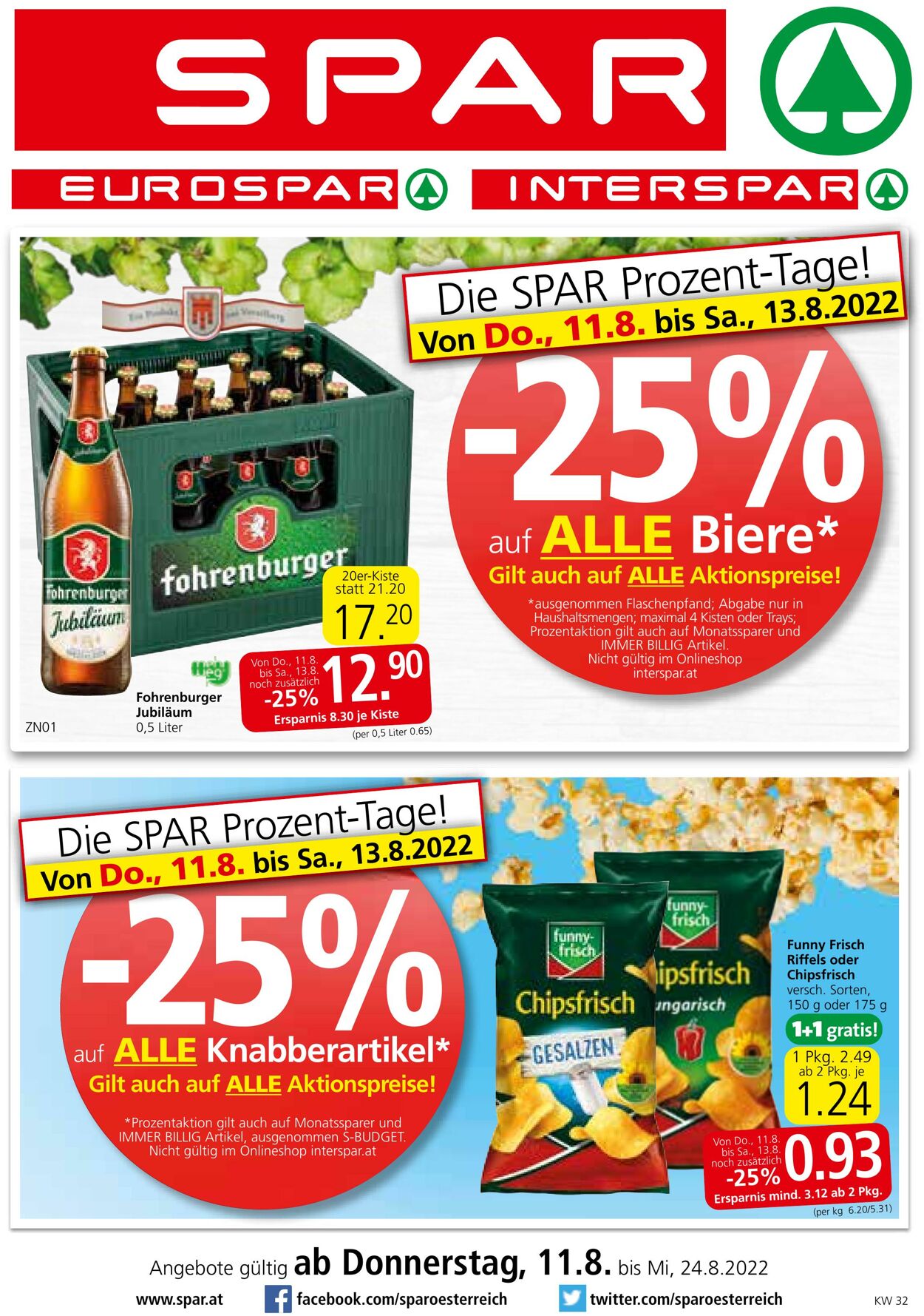 Prospekt Spar 11.08.2022 - 24.08.2022