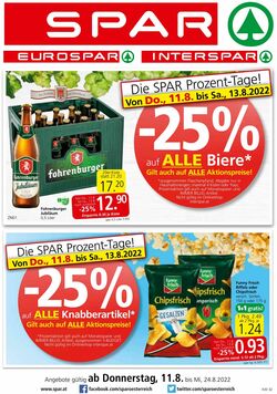 Prospekt Spar 11.08.2022 - 24.08.2022