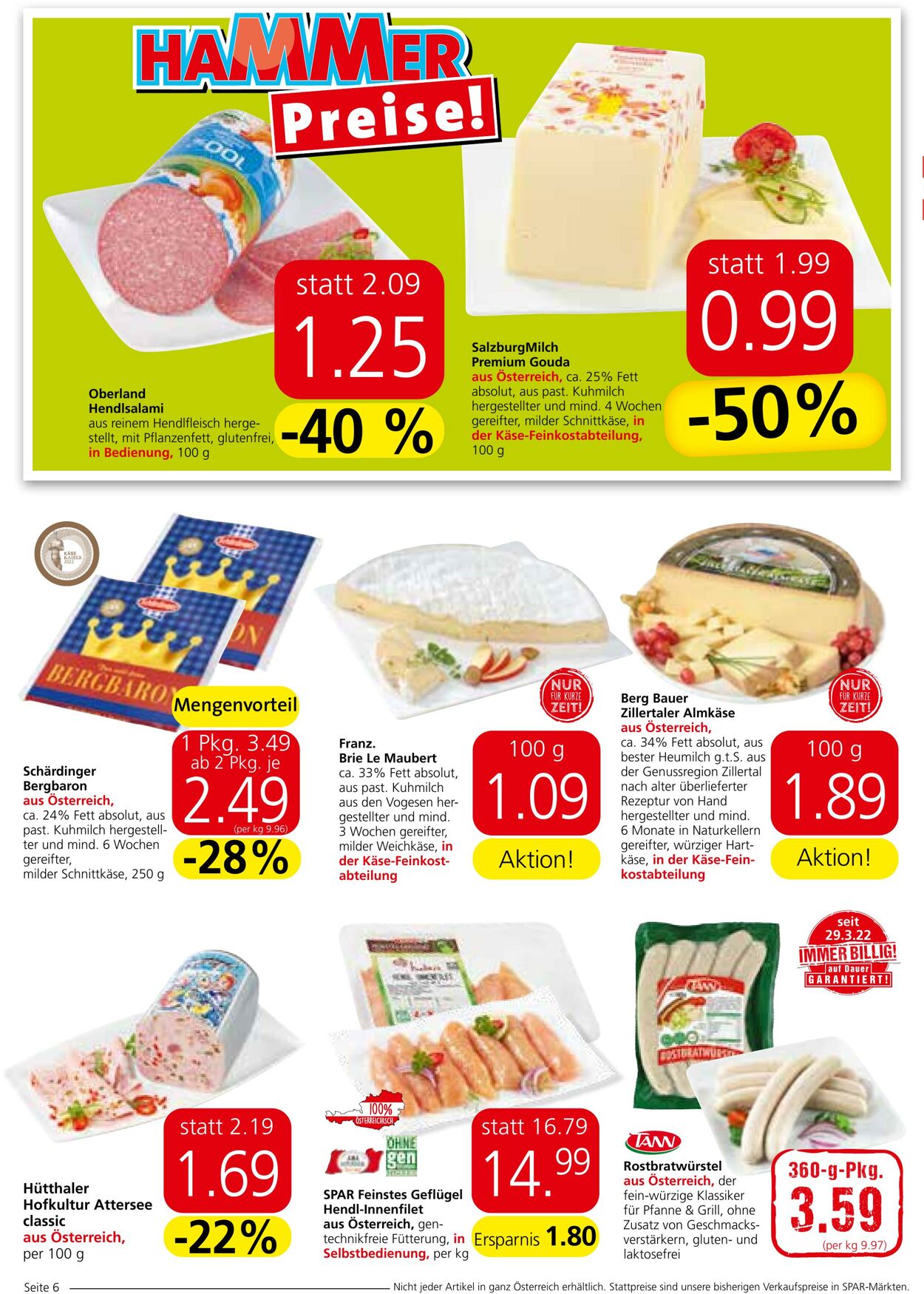 Prospekt Spar 08.09.2022 - 21.09.2022