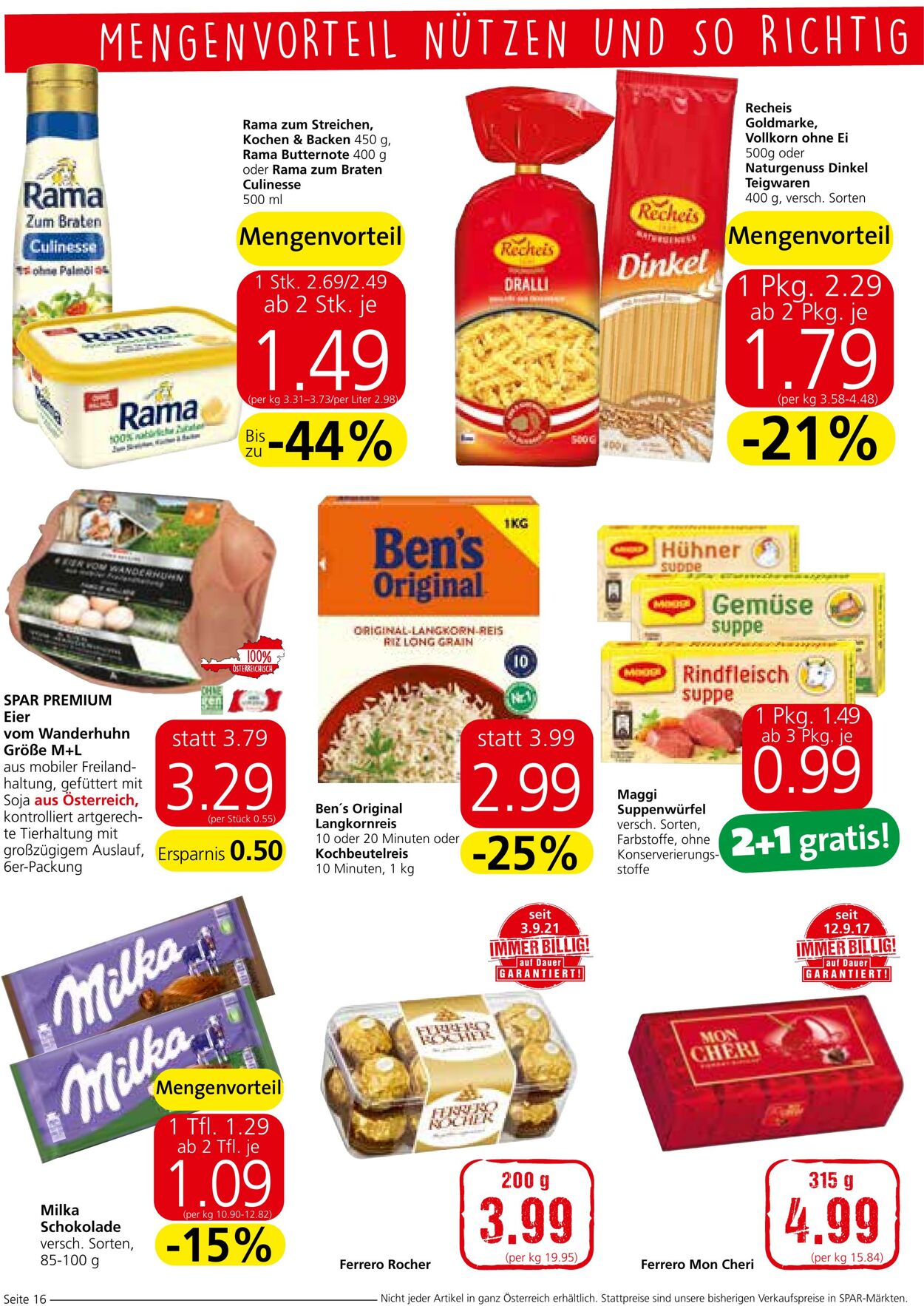 Prospekt Spar 08.09.2022 - 21.09.2022