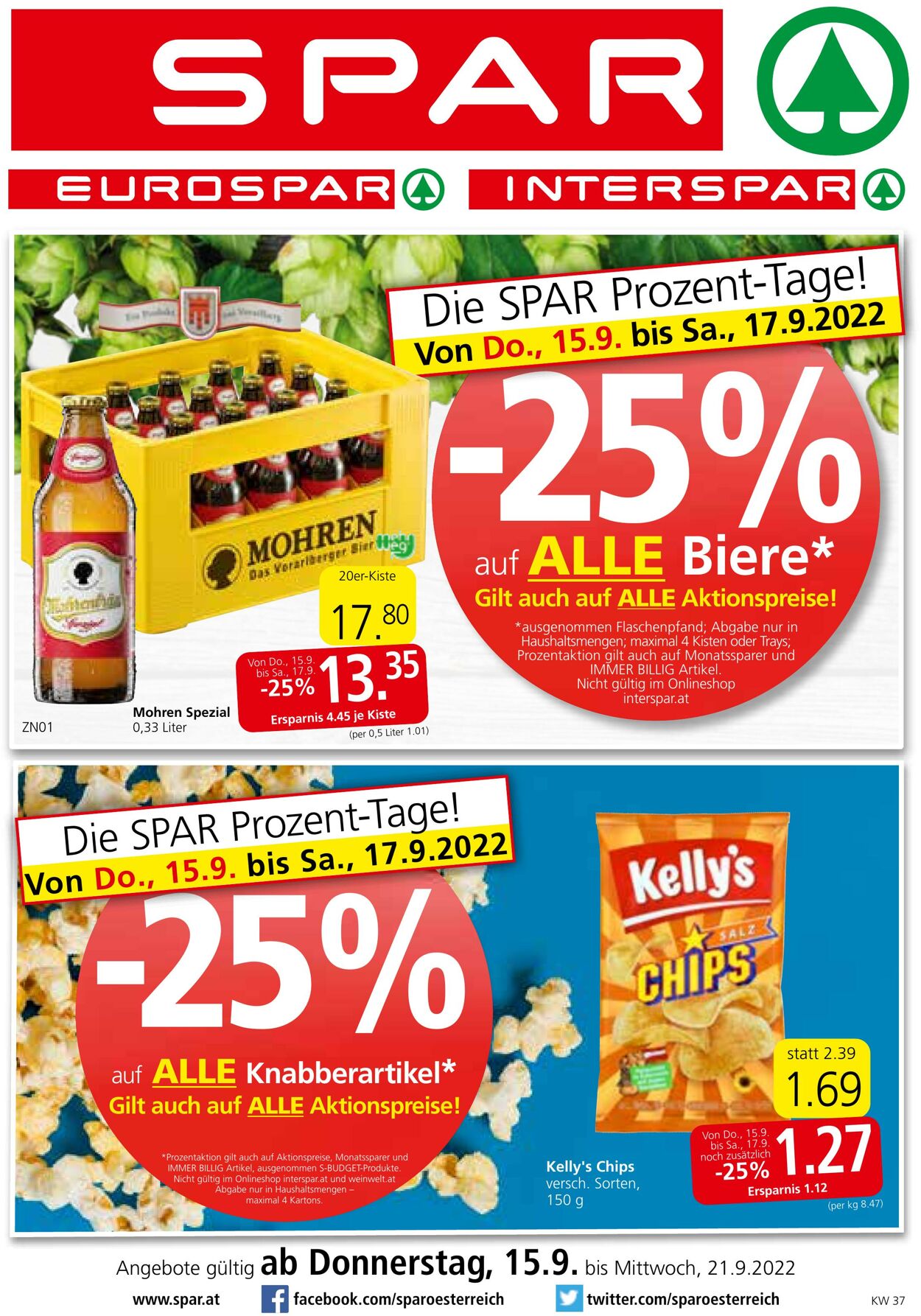 Prospekt Spar 15.09.2022 - 21.09.2022