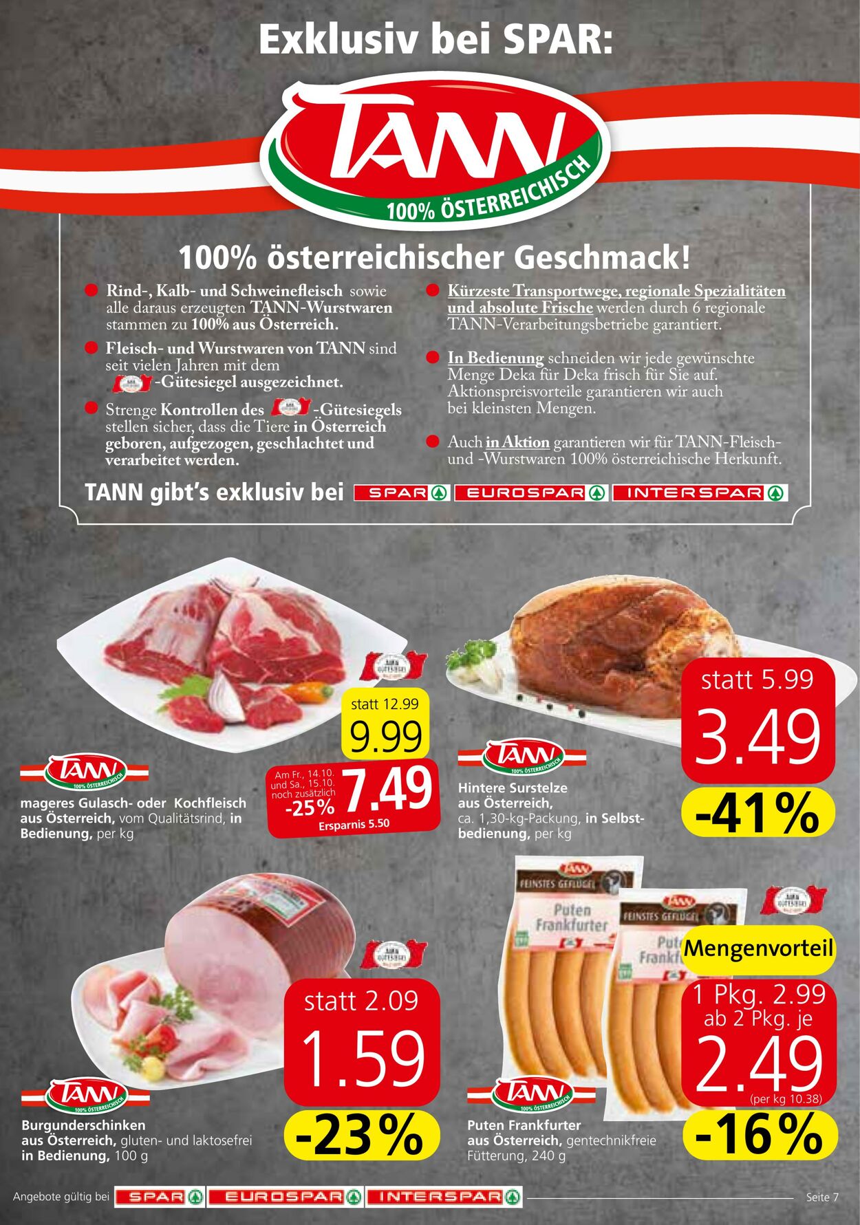 Prospekt Spar 13.10.2022 - 19.10.2022