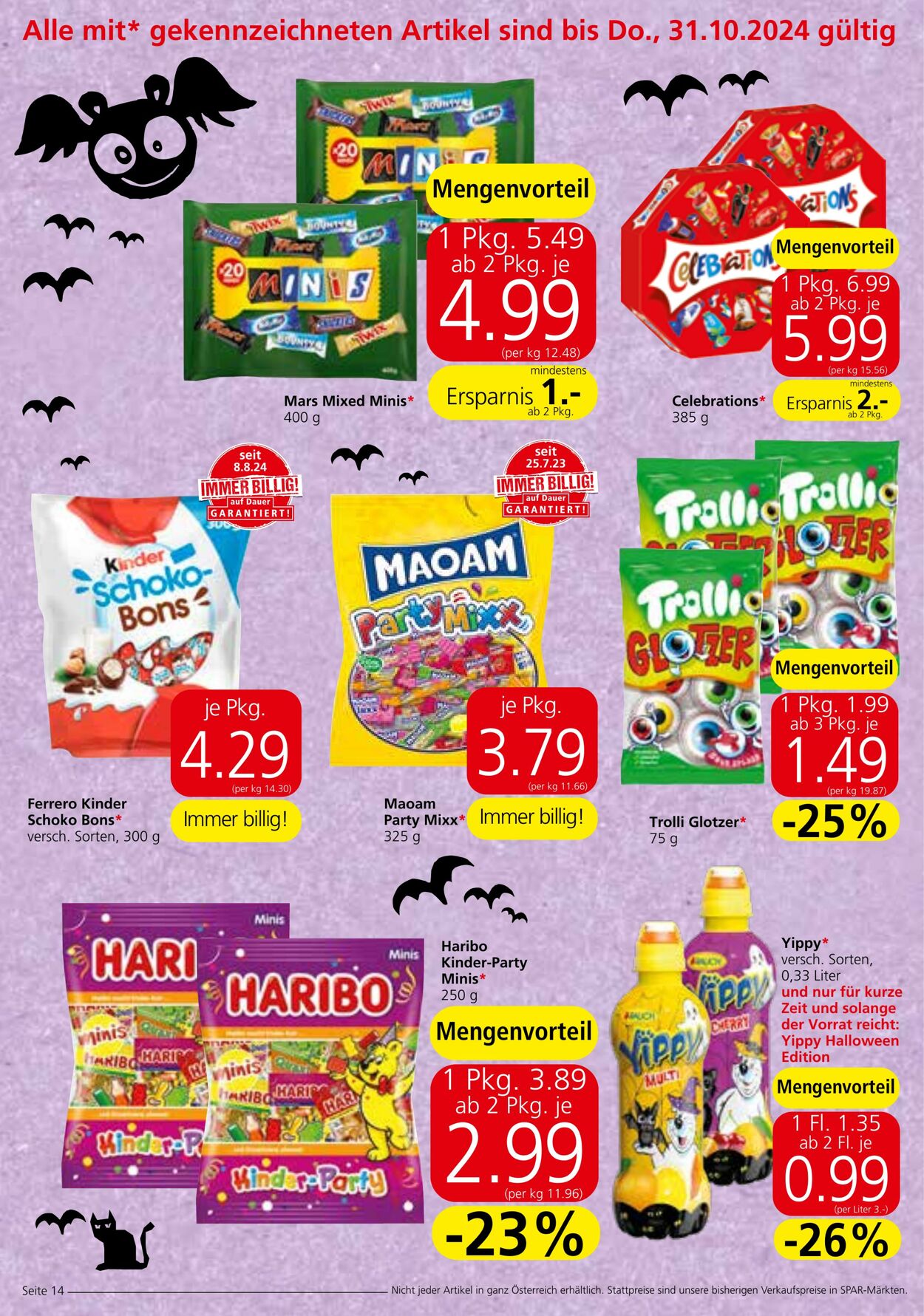 Prospekt Spar 17.10.2024 - 30.10.2024