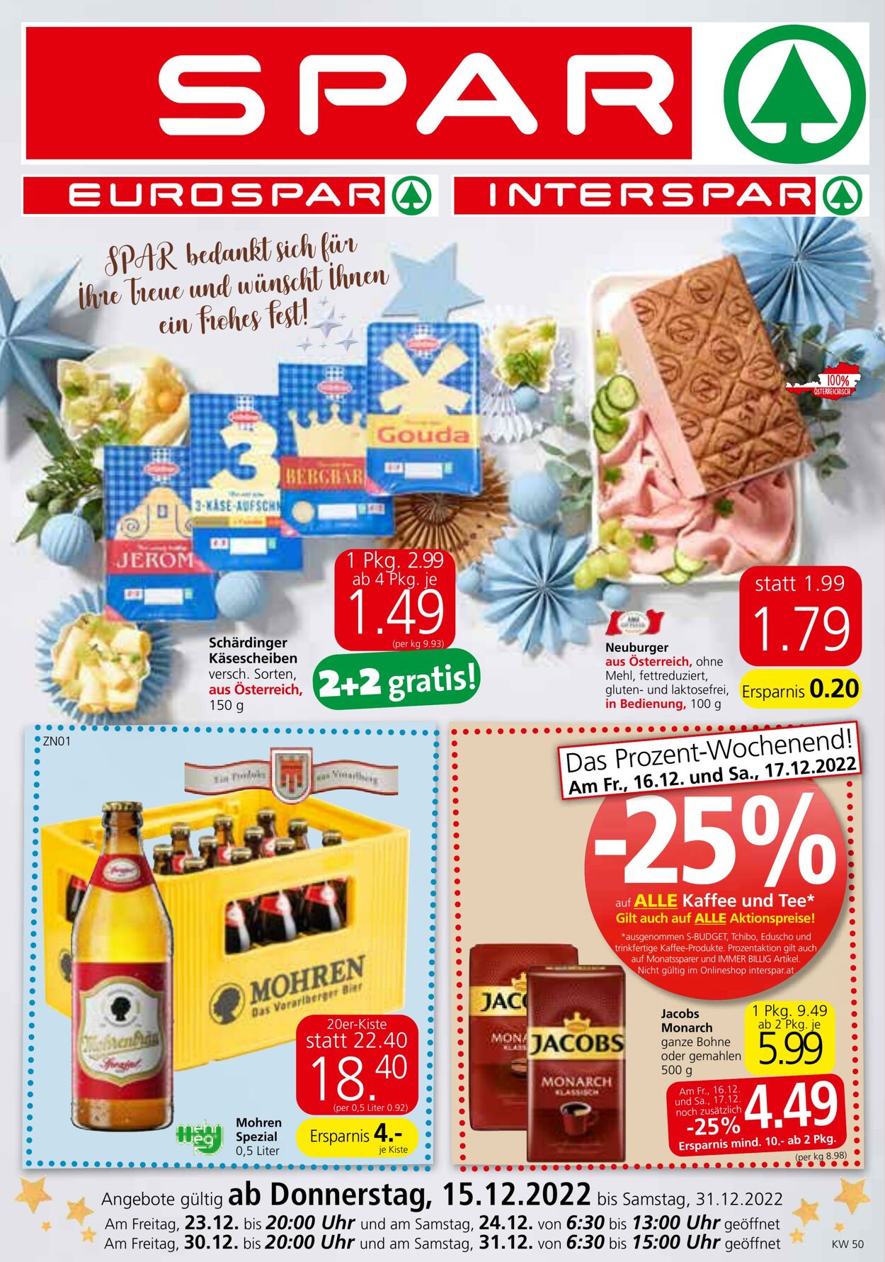 Prospekt Spar 15.12.2022 - 31.12.2022