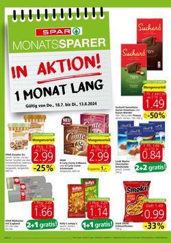 Prospekt Spar 18.07.2024 - 13.08.2024