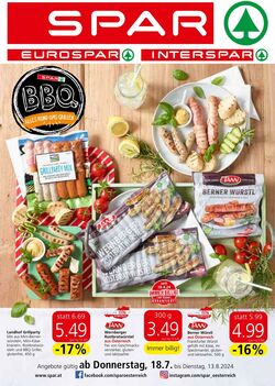 Prospekt Spar 18.07.2024 - 13.08.2024