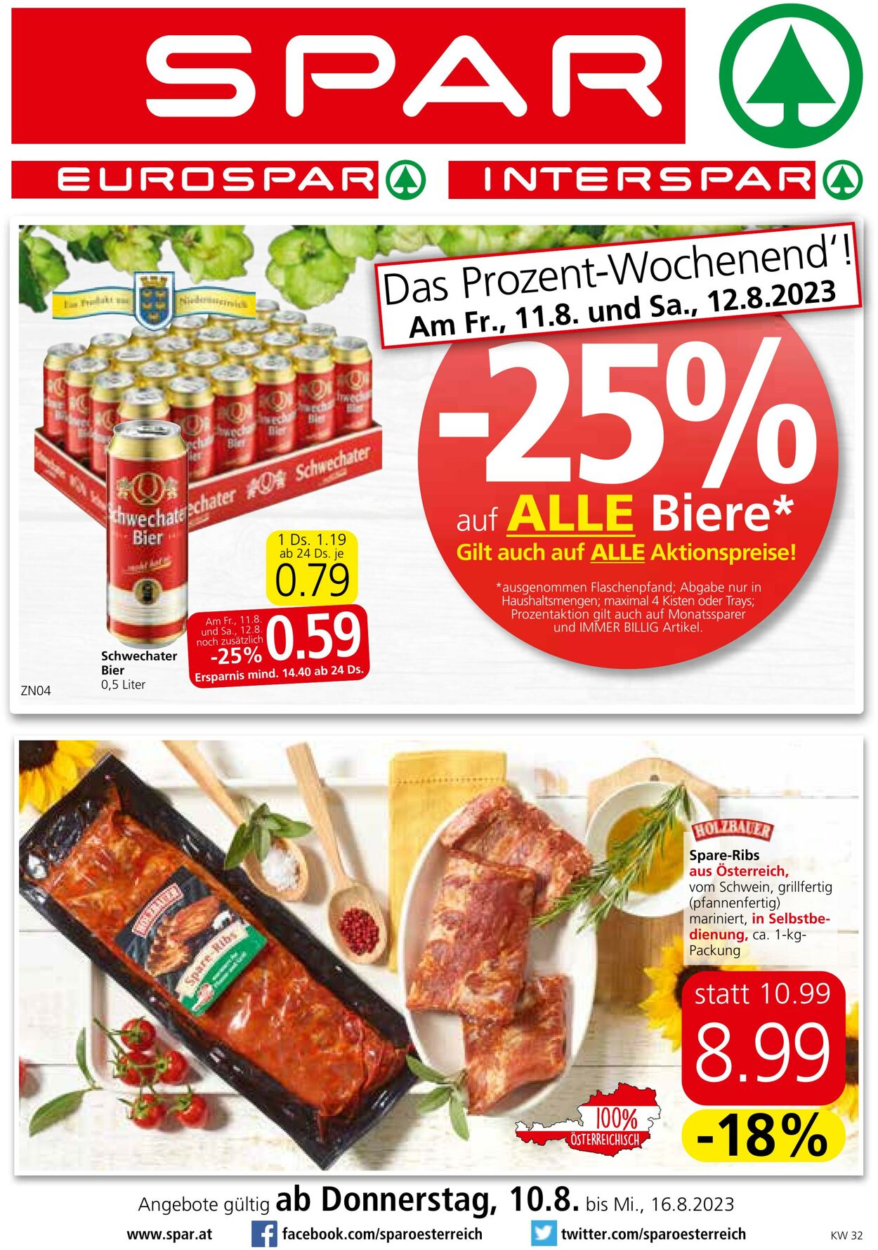 Prospekt Spar 10.08.2023 - 16.08.2023