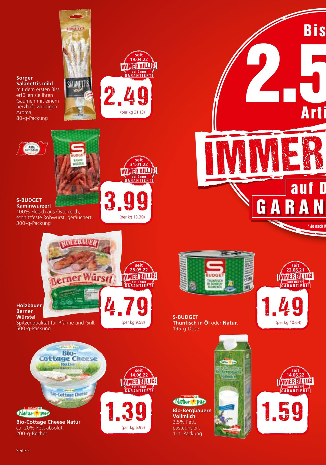 Prospekt Spar 14.07.2022 - 27.07.2022