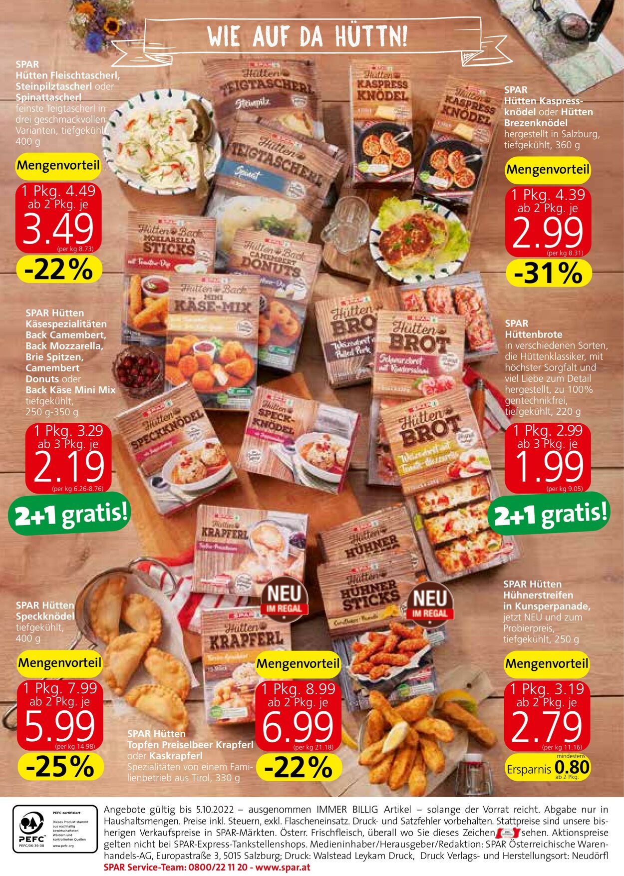 Prospekt Spar 22.09.2022 - 05.10.2022