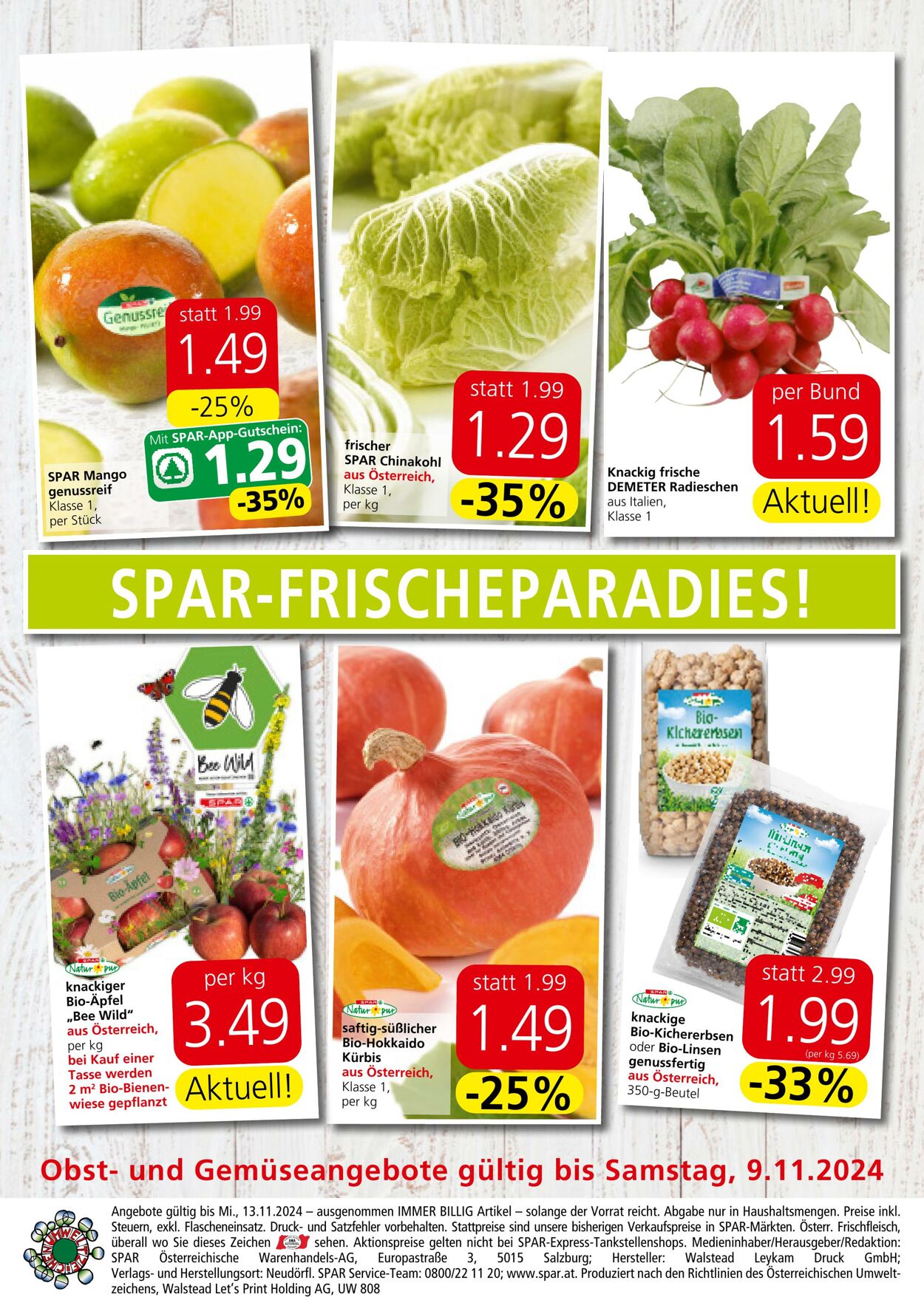 Prospekt Spar 07.11.2024 - 13.11.2024