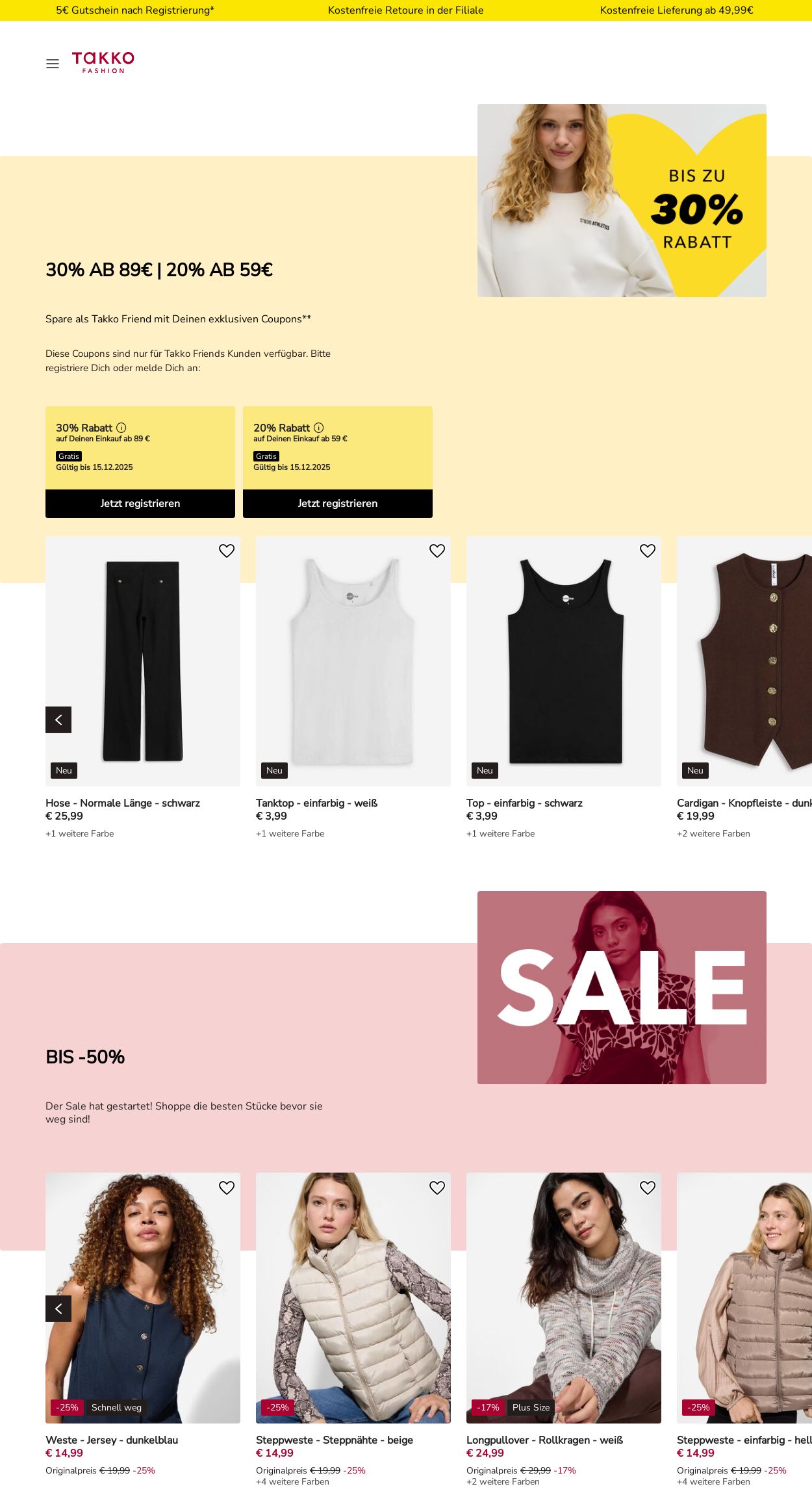 Prospekt Takko Fashion 15.12.2025 - 21.12.2025