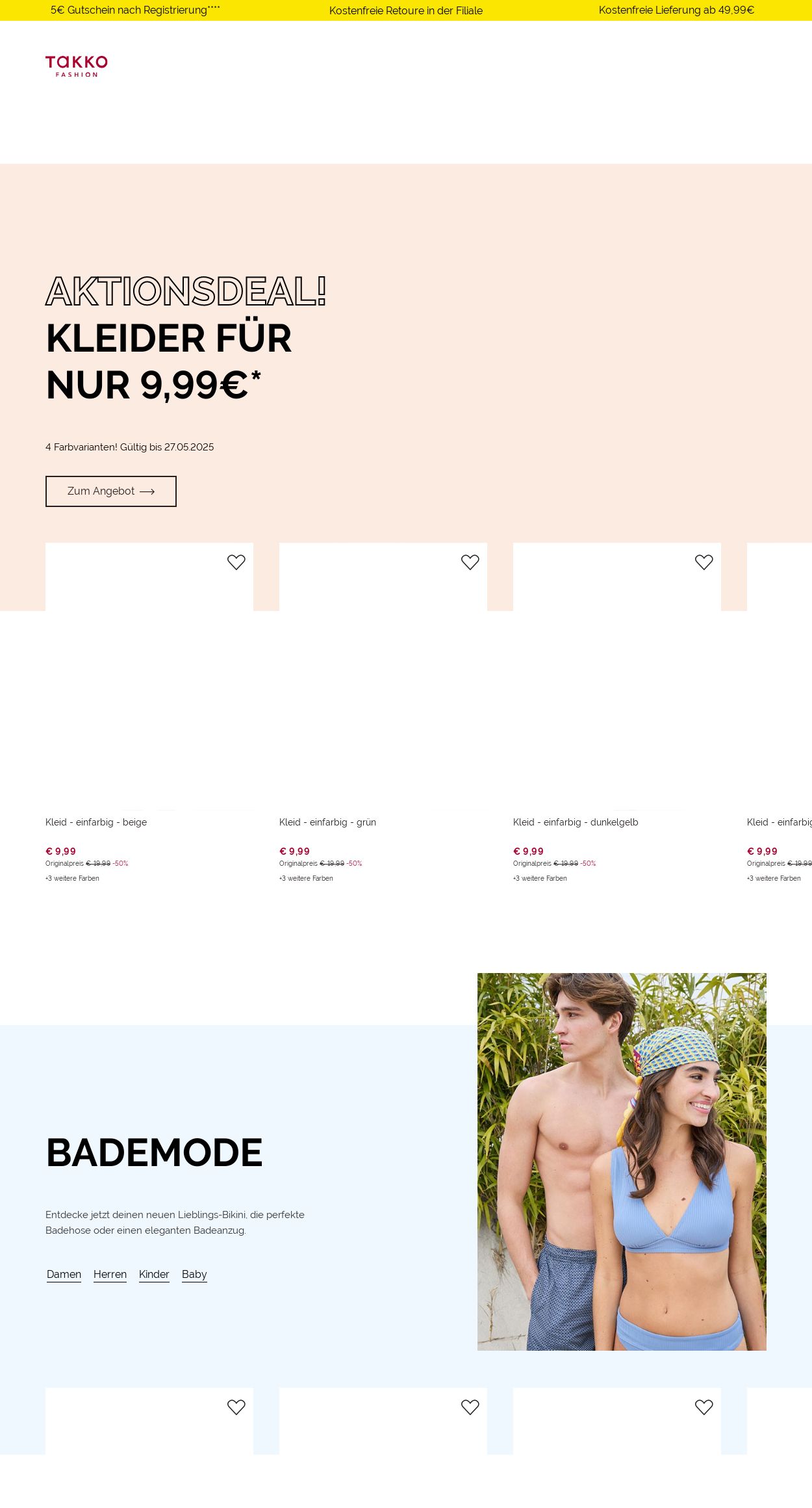 Prospekt Takko Fashion 26.05.2025 - 01.06.2025