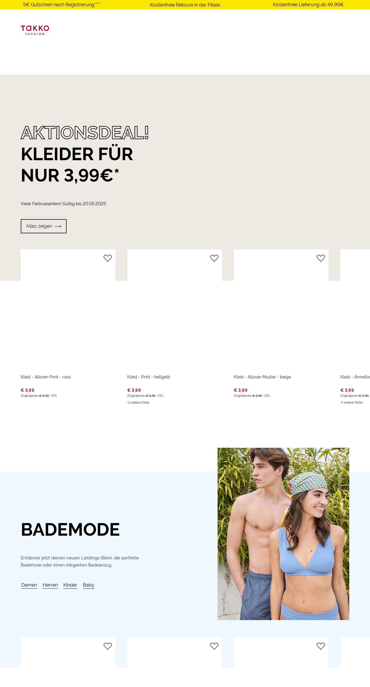 Prospekt Takko Fashion 19.05.2025 - 25.05.2025