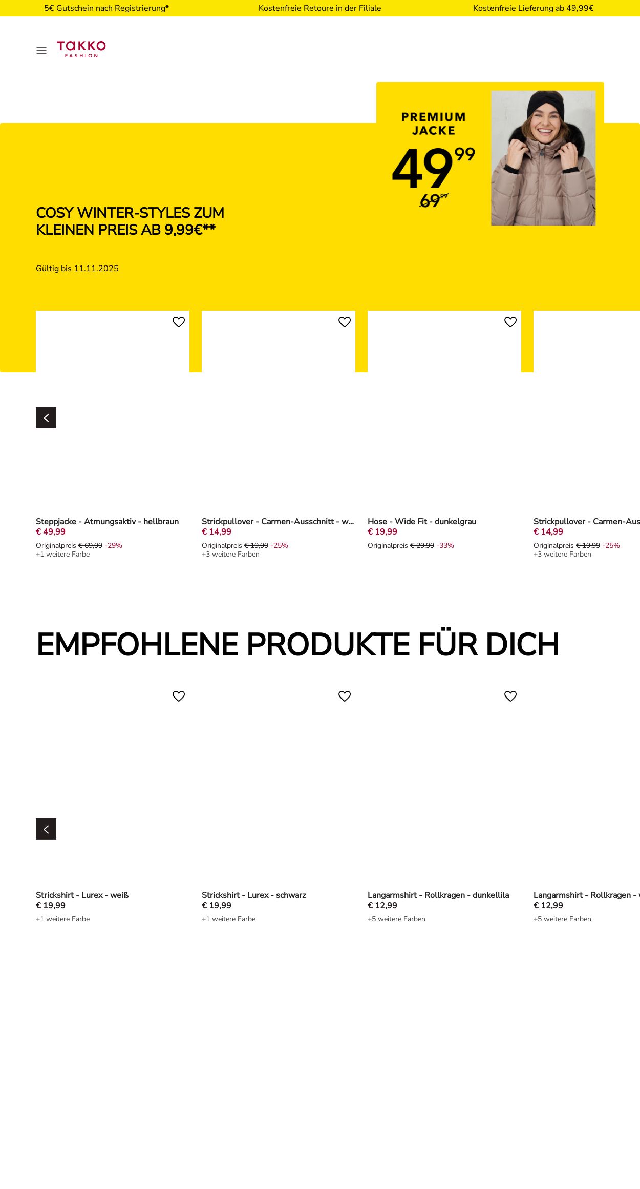 Takko Fashion Werbe Prospekte