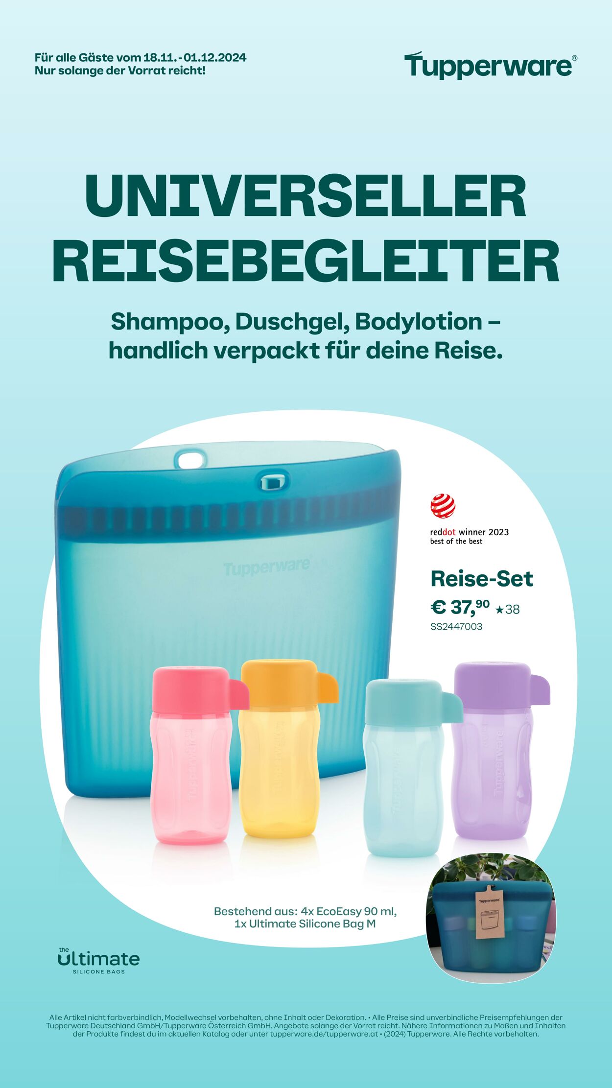 Prospekt Tupperware - 18. November bis 01. Dezember 2024 14 Nov, 2024 - 1 Dez, 2024