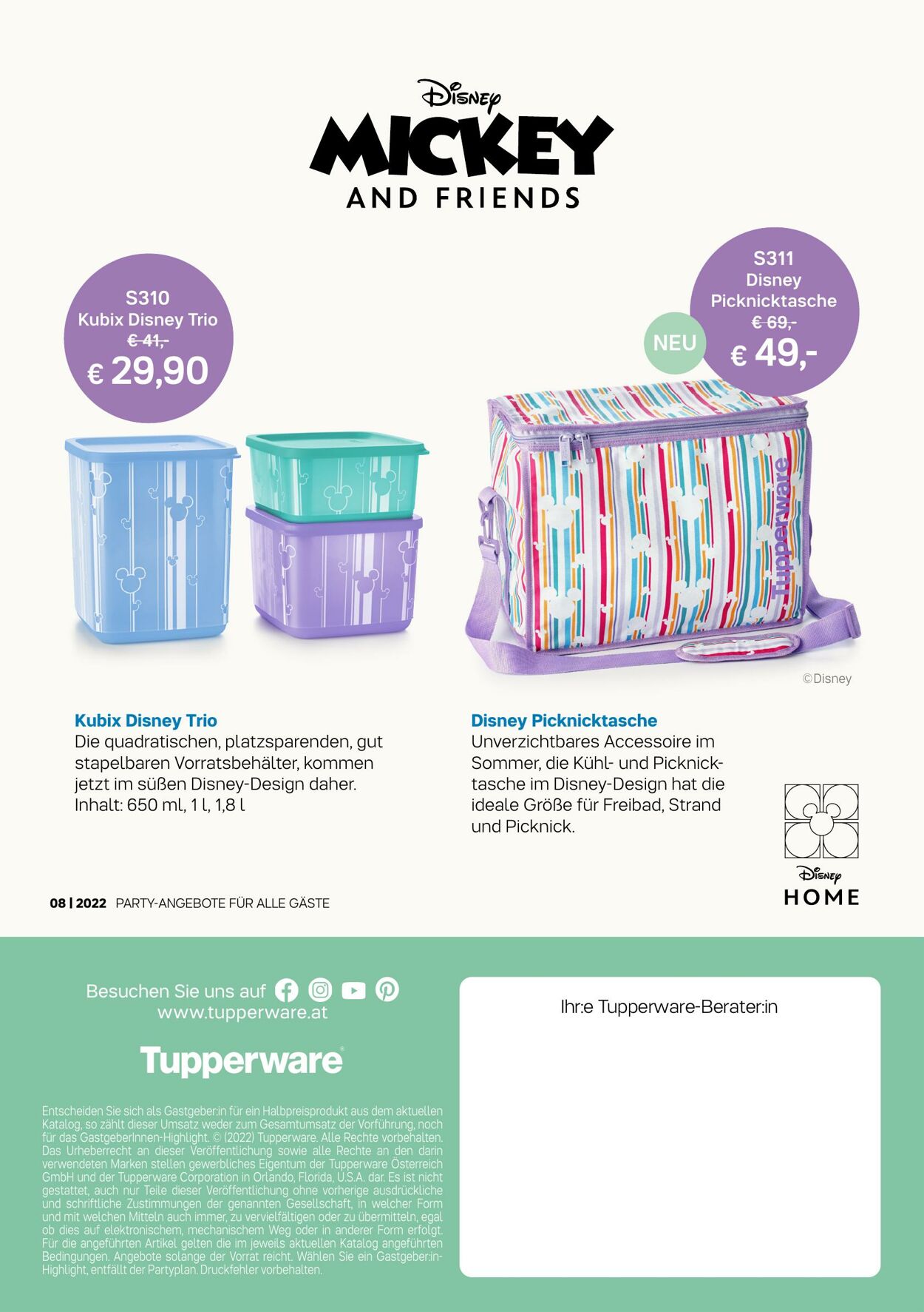 Prospekt Tupperware 01.08.2022 - 28.08.2022