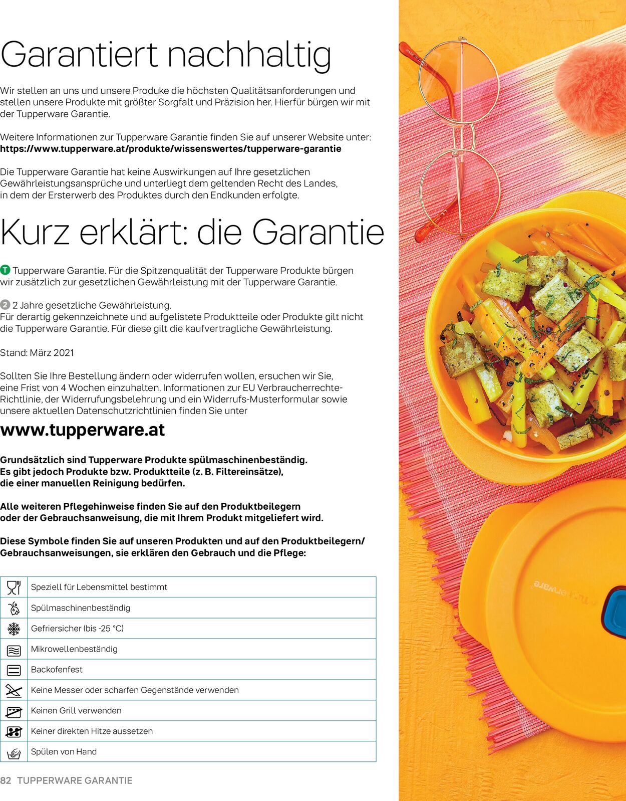 Prospekt Tupperware 01.05.2021 - 31.08.2021