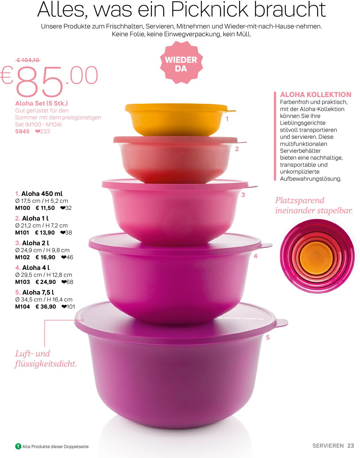 Prospekt Tupperware 01.05.2021 - 31.08.2021