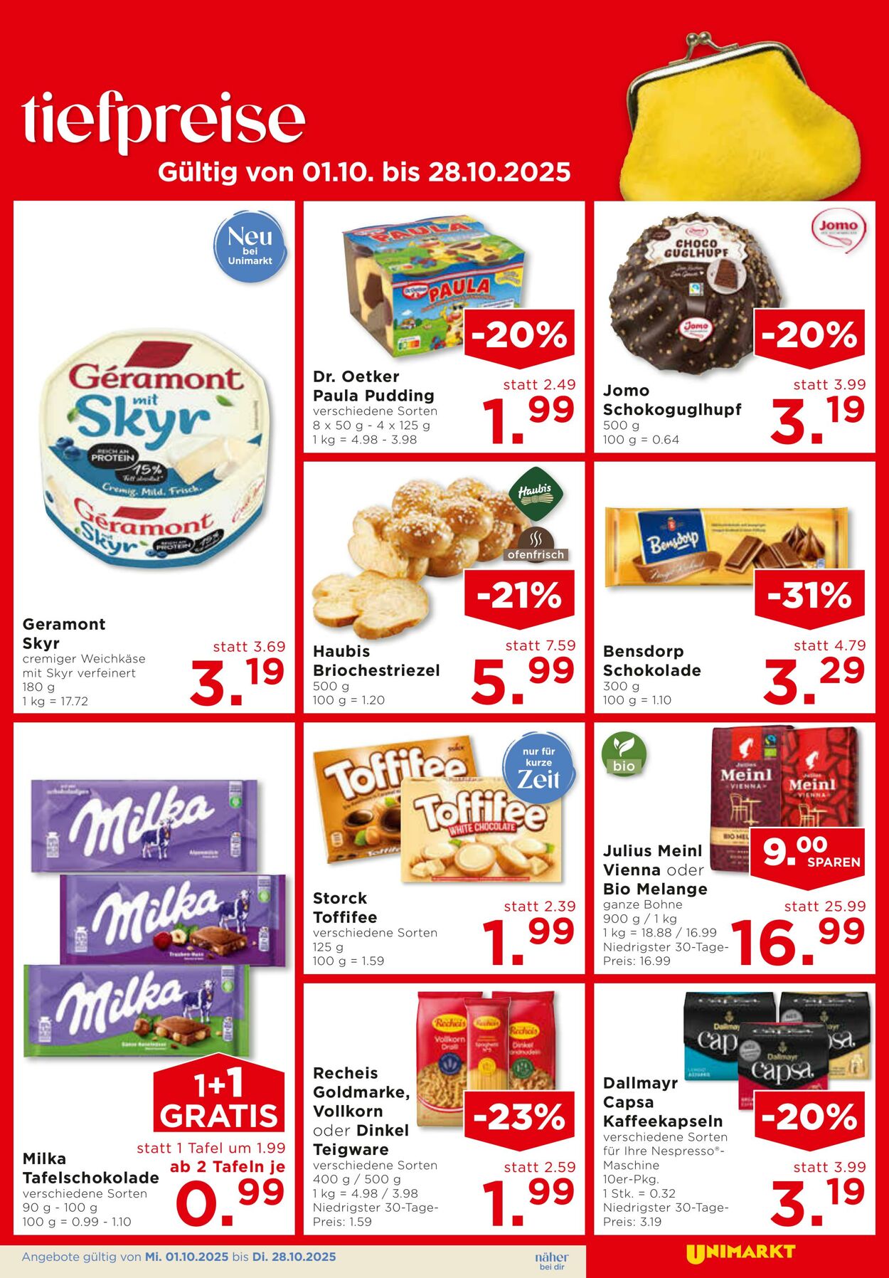 Prospekt Unimarkt 01.10.2025 - 07.10.2025