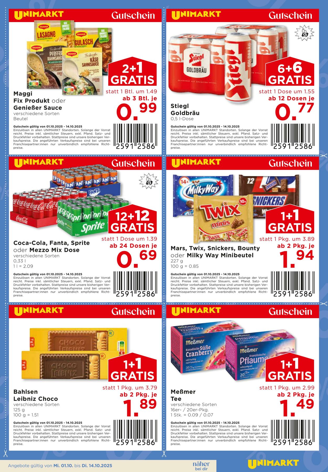 Prospekt Unimarkt 01.10.2025 - 07.10.2025