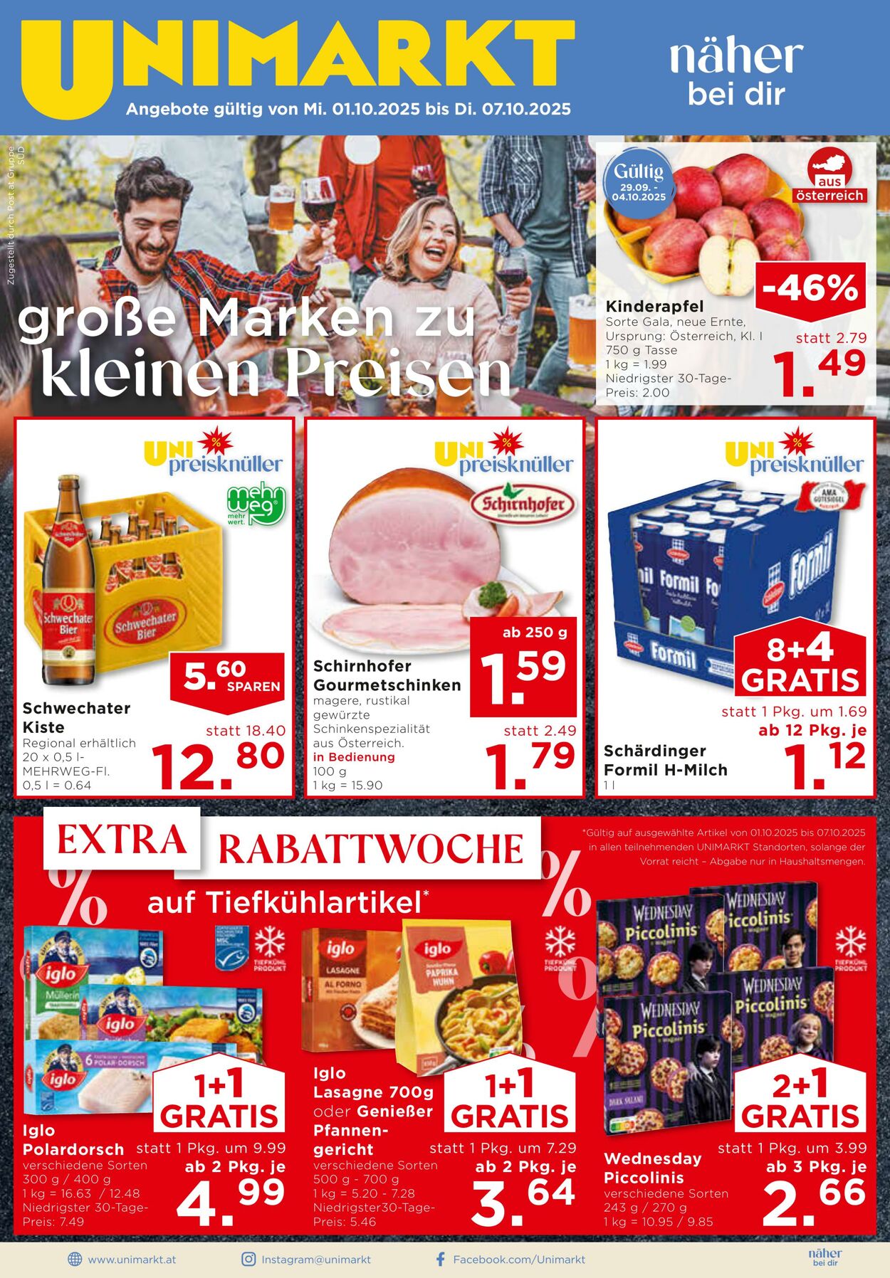 Prospekt Unimarkt 01.10.2025 - 07.10.2025