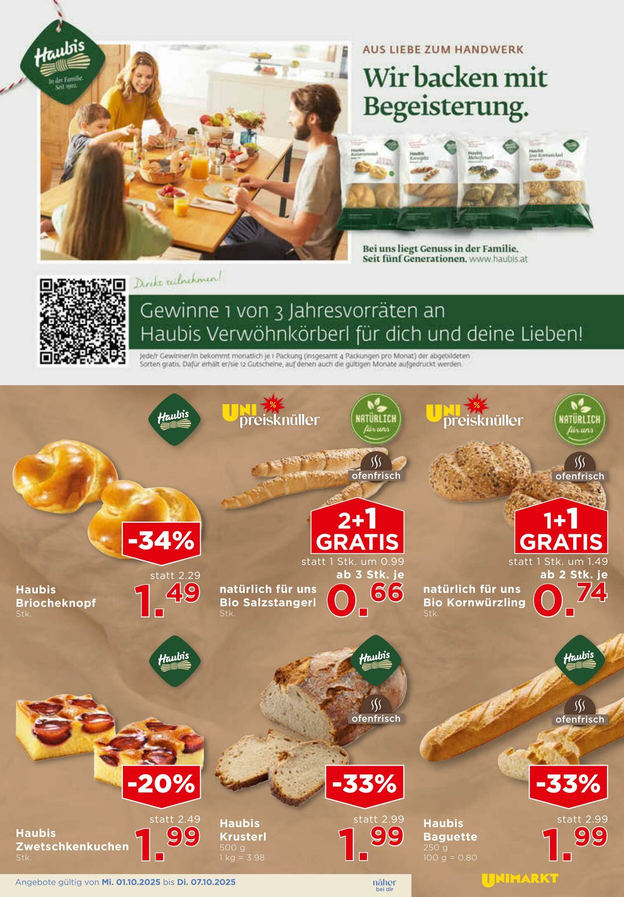 Prospekt Unimarkt 01.10.2025 - 07.10.2025