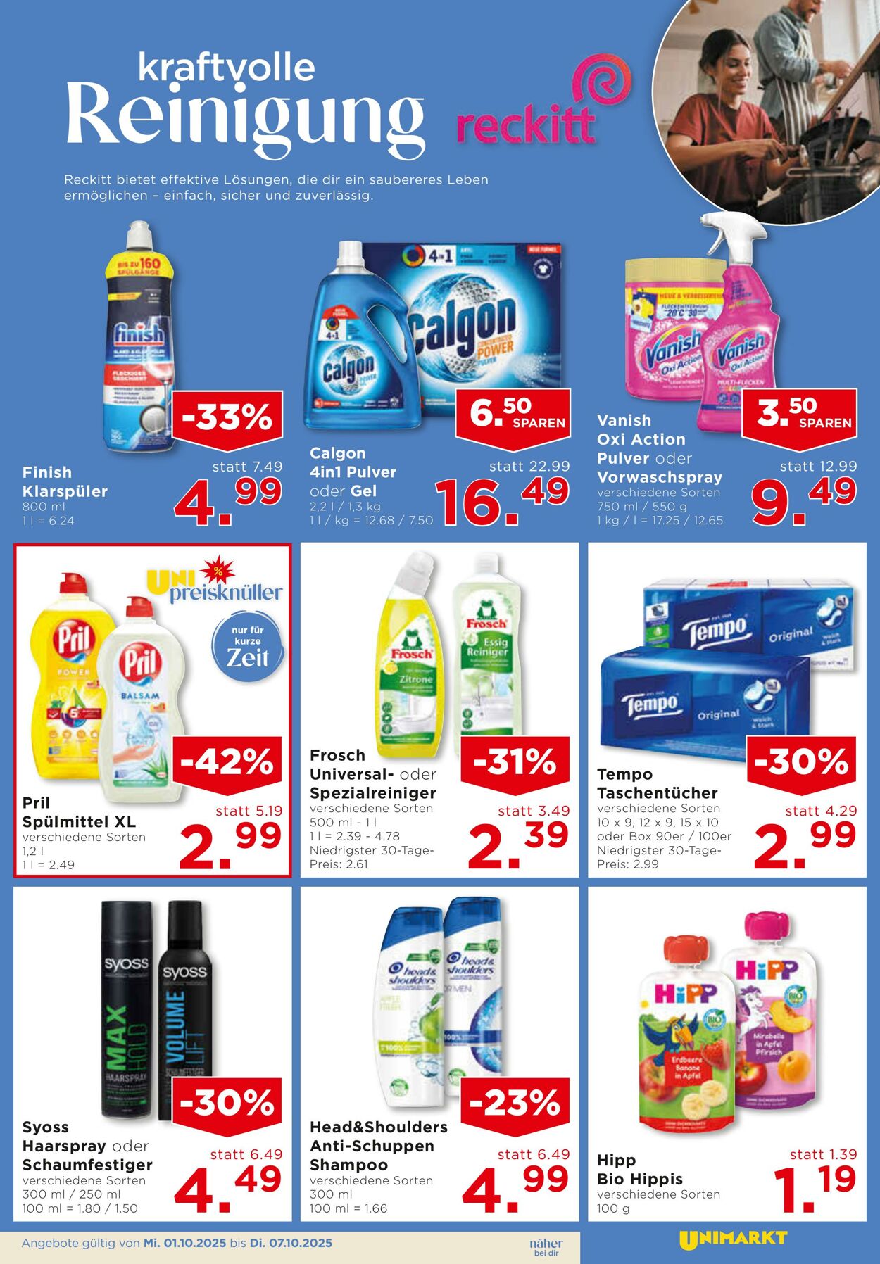Prospekt Unimarkt 01.10.2025 - 07.10.2025