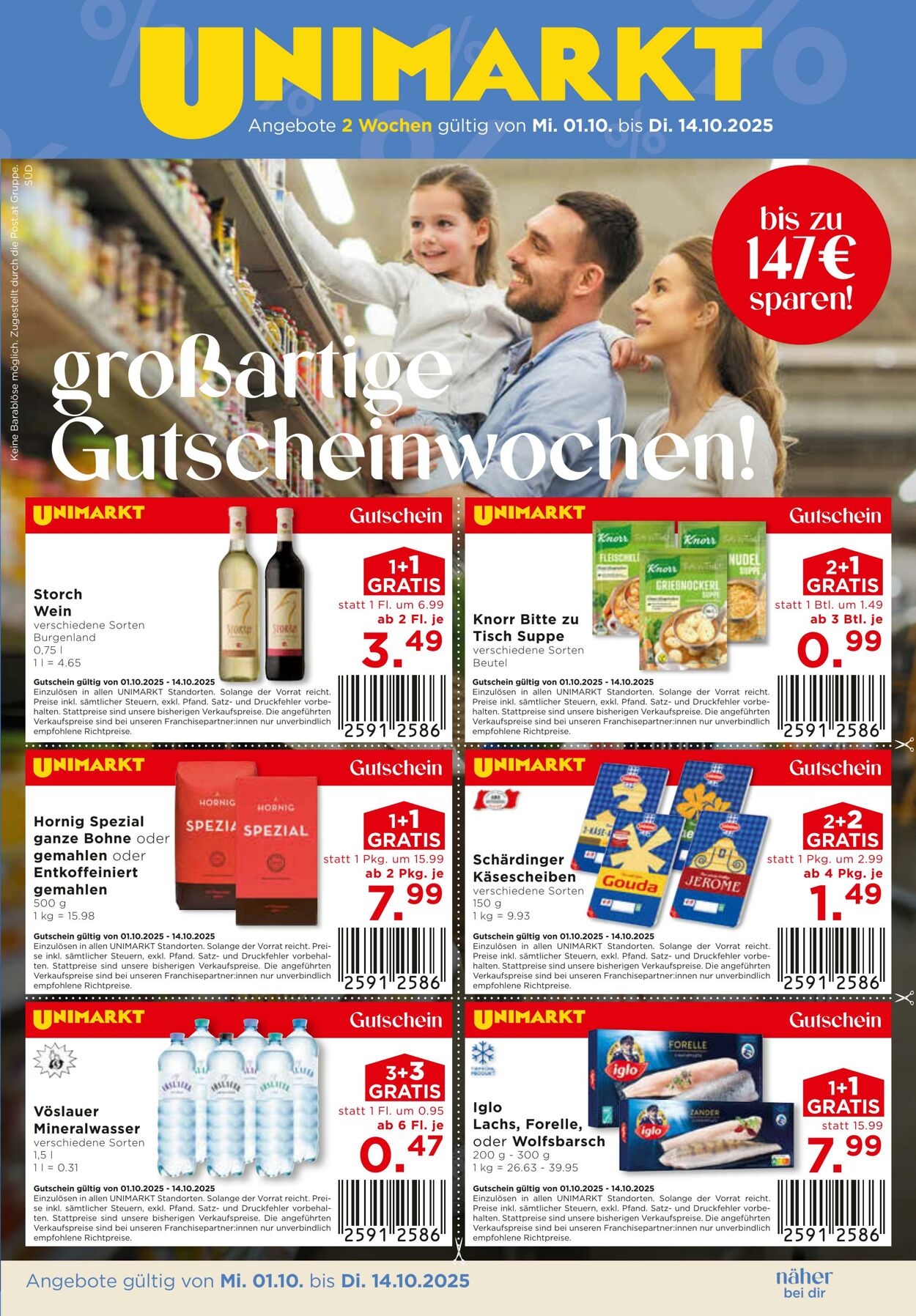 Prospekt Unimarkt 01.10.2025 - 07.10.2025