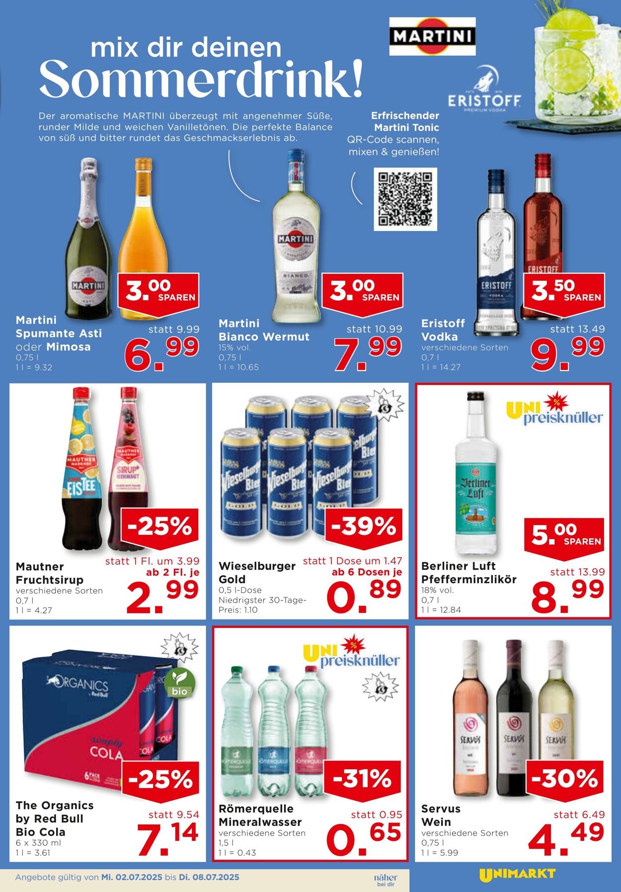 Prospekt Unimarkt 02.07.2025 - 08.07.2025