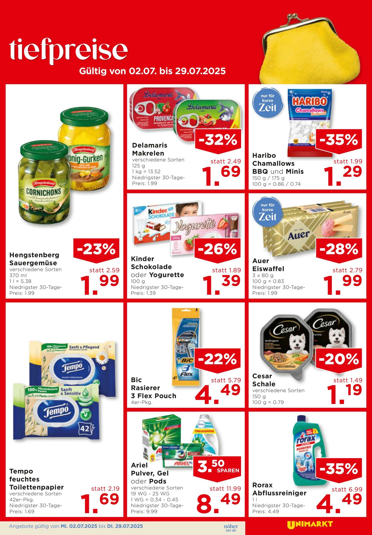 Prospekt Unimarkt 02.07.2025 - 08.07.2025