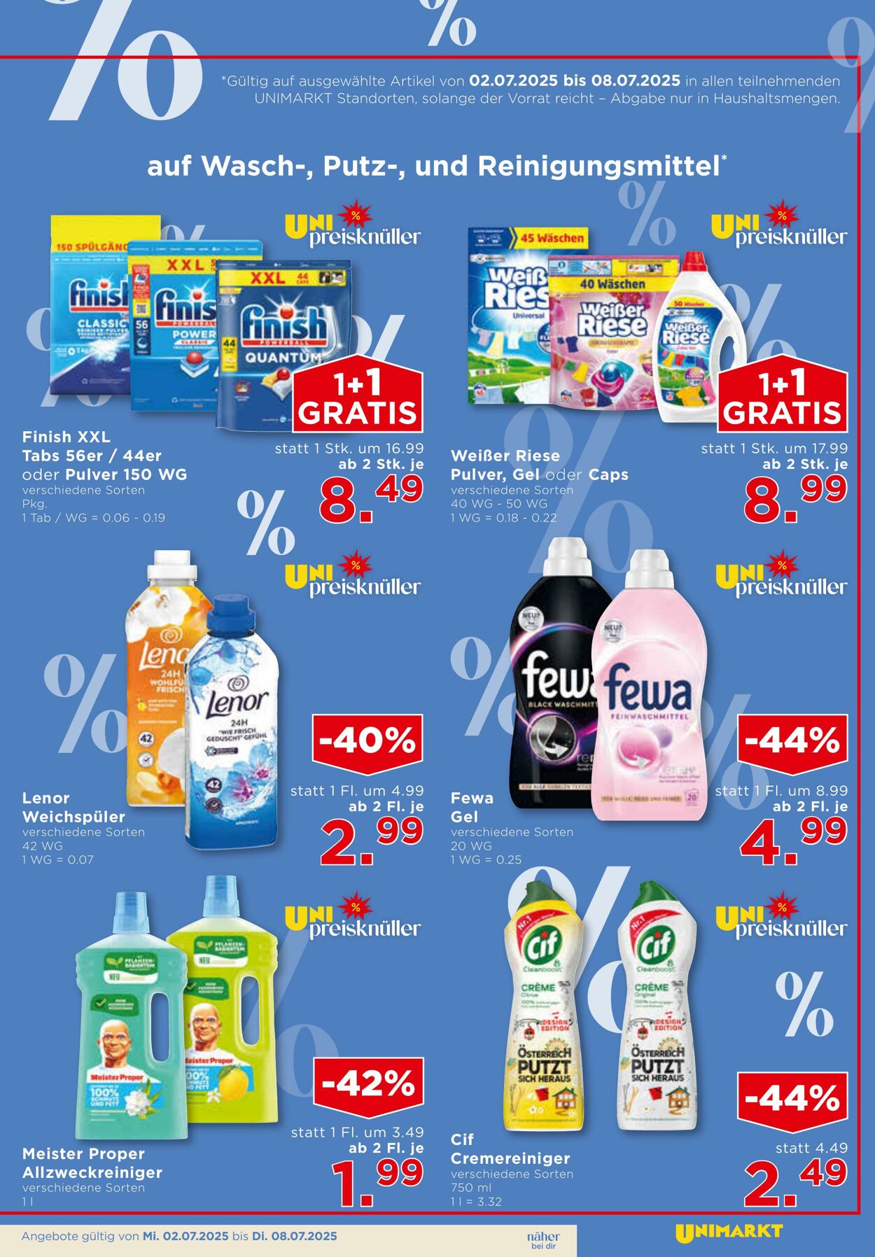 Prospekt Unimarkt 02.07.2025 - 08.07.2025