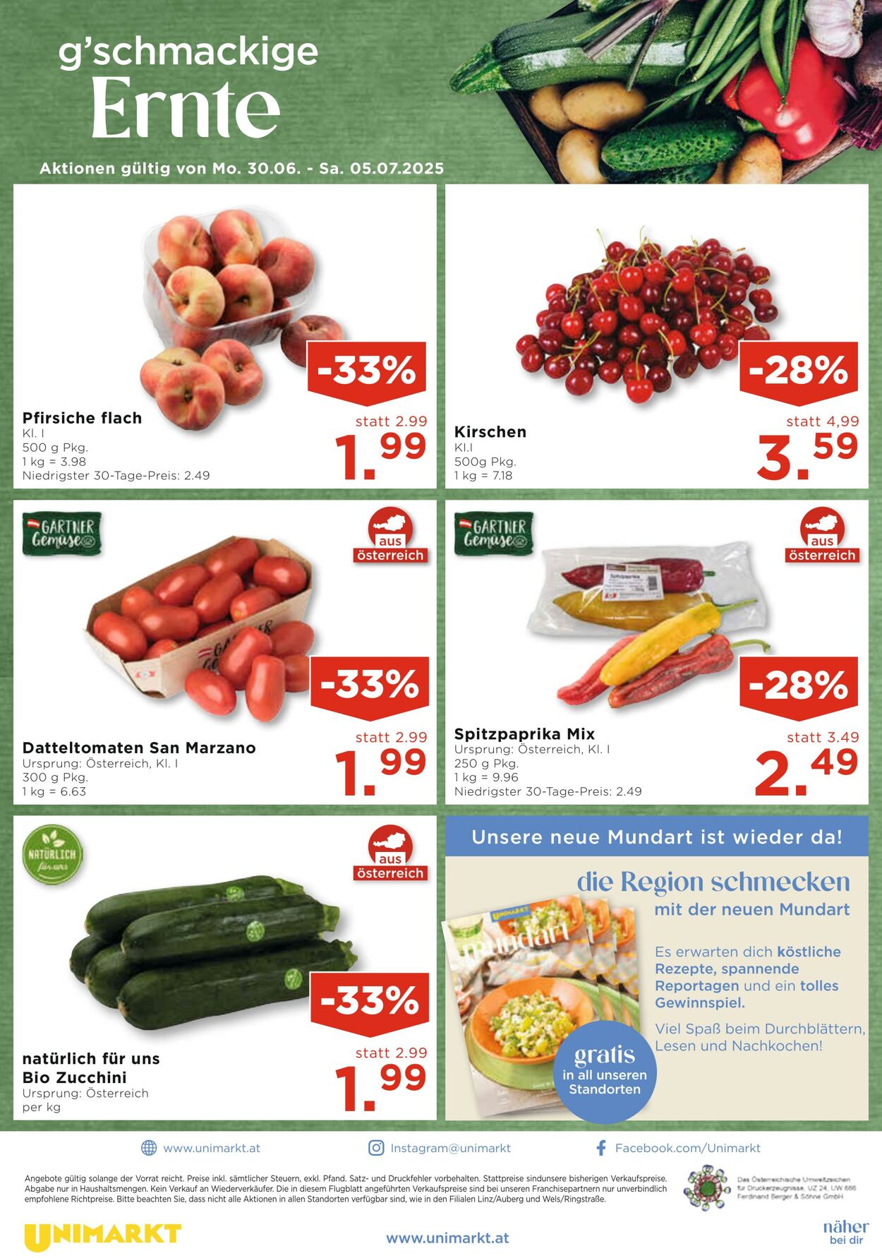 Prospekt Unimarkt 02.07.2025 - 08.07.2025